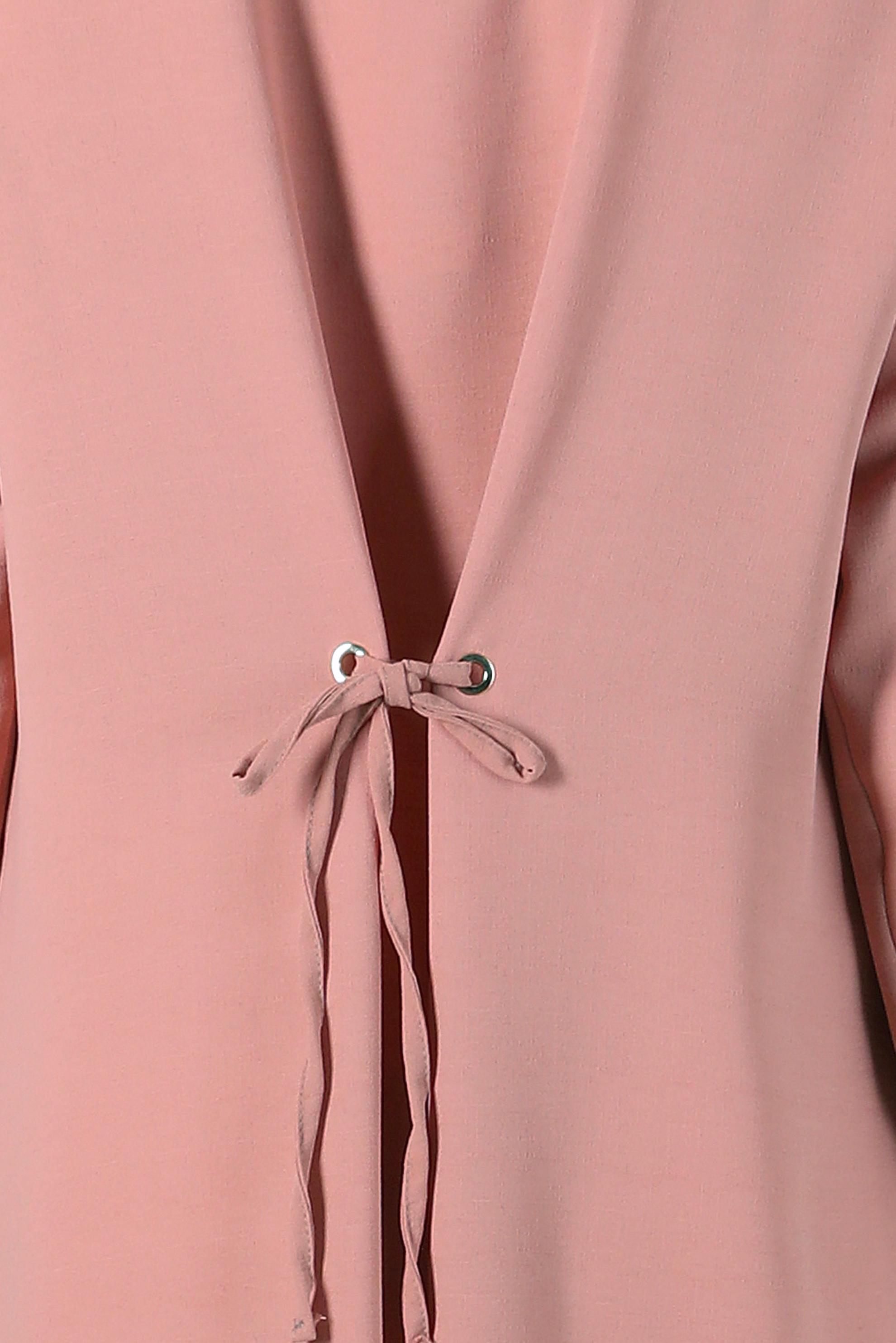 Tesettür giyim PUDRA BAĞLAMA DETAYLI TUNİK 42816 