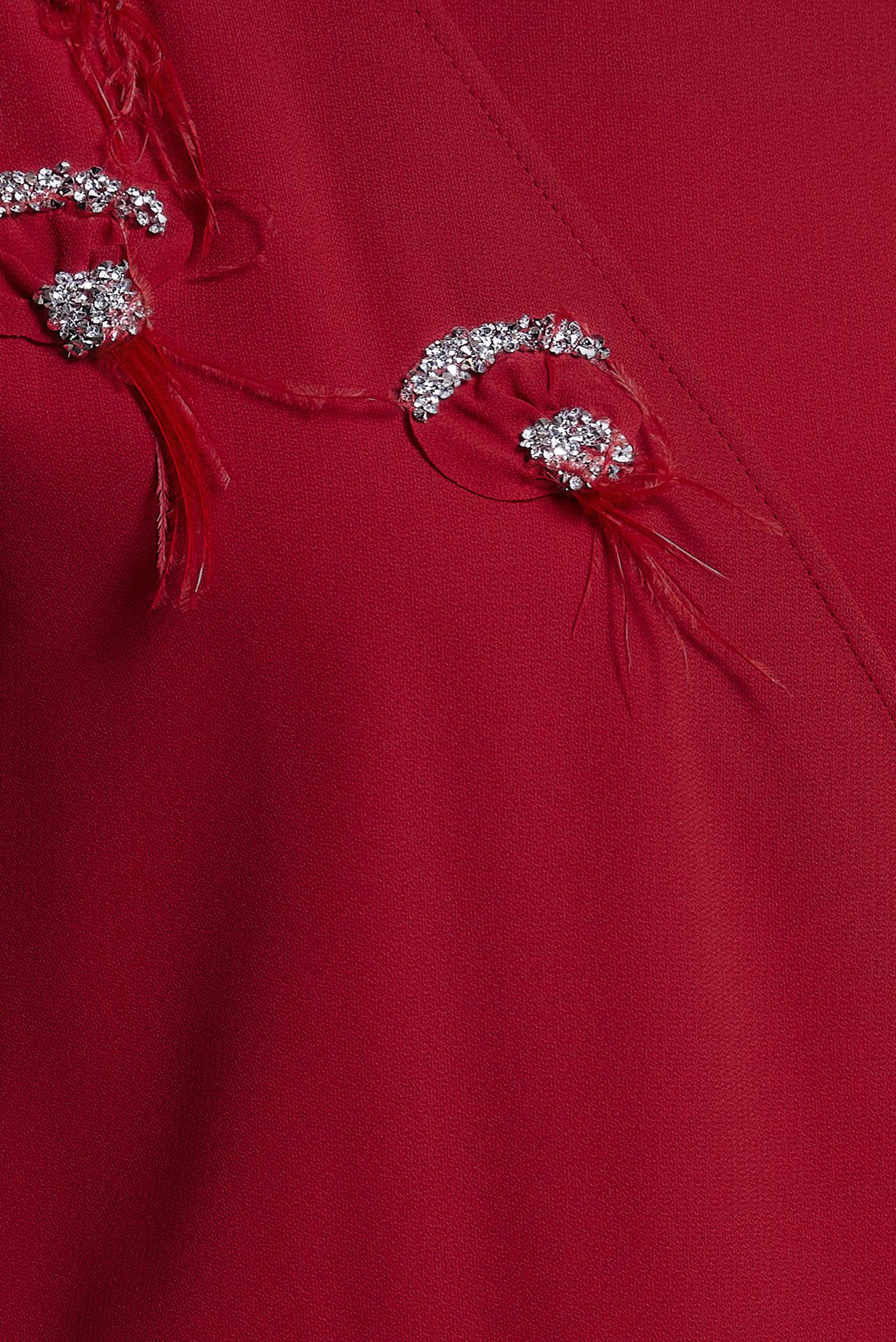 Tesettür giyim KIRMIZI BAĞLAMA DETAYLI TUNİK 42880