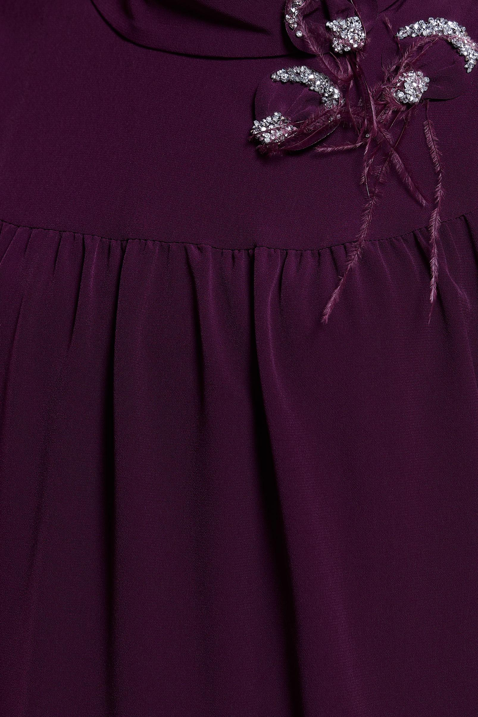 Tesettür giyim MOR TAŞ DETAYLI TESETTÜR TUNİK 42902