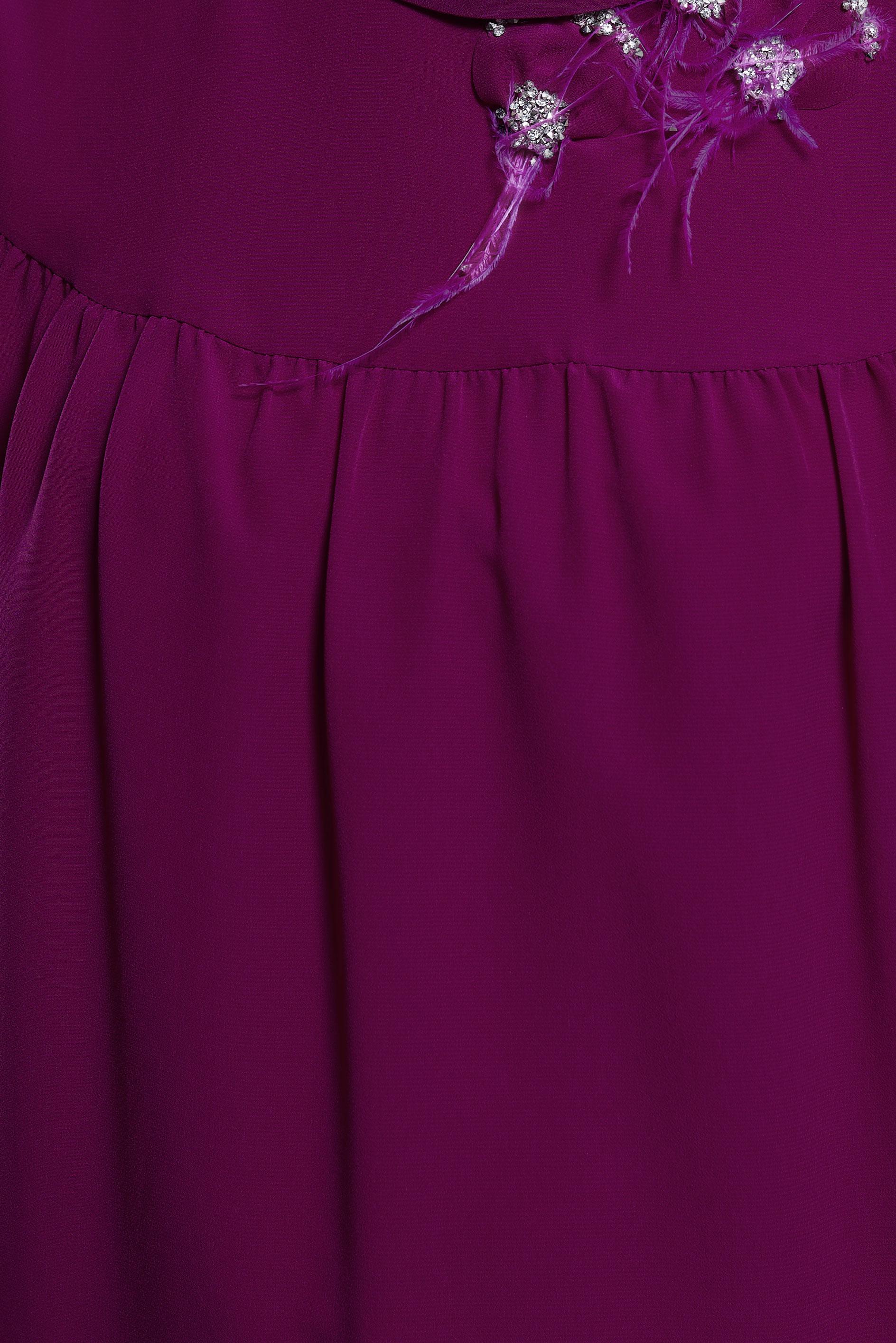 Tesettür giyim FUŞYA TAŞ DETAYLI TESETTÜR TUNİK 42902