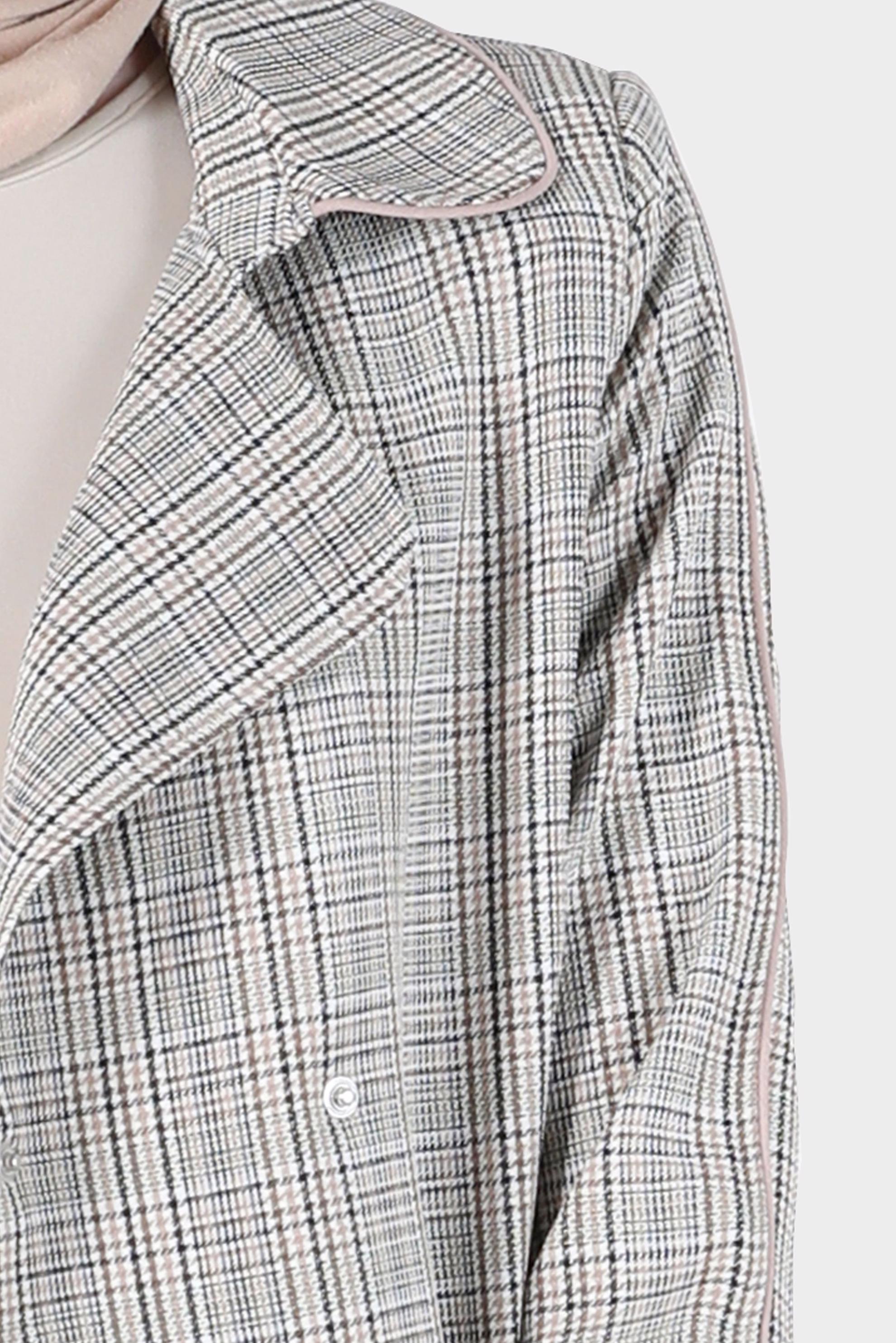 Hijab clothing GREEN CHECKED BELTED TRENCH COAT 10596 