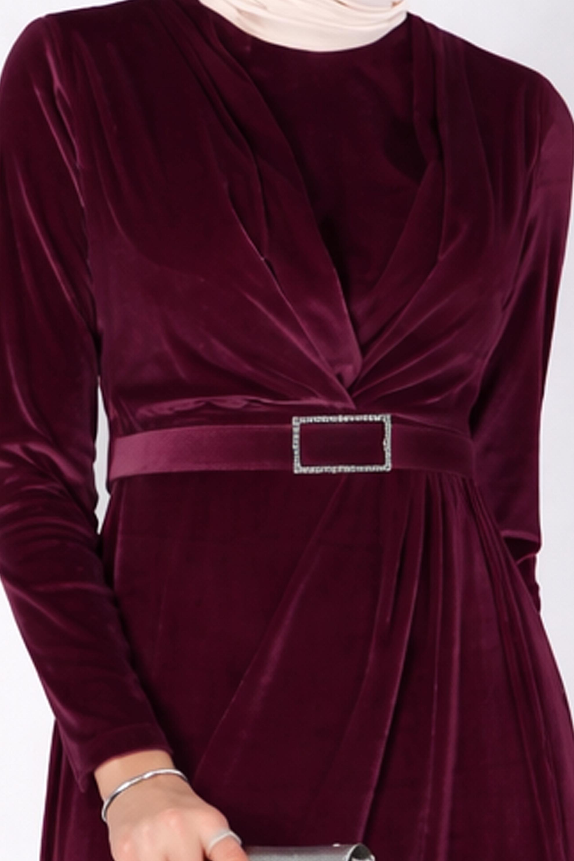 Vêtements hijab ROUGE BORDEAUX 50282 NEW DESTİNY ABİYE 38/44 TEK40