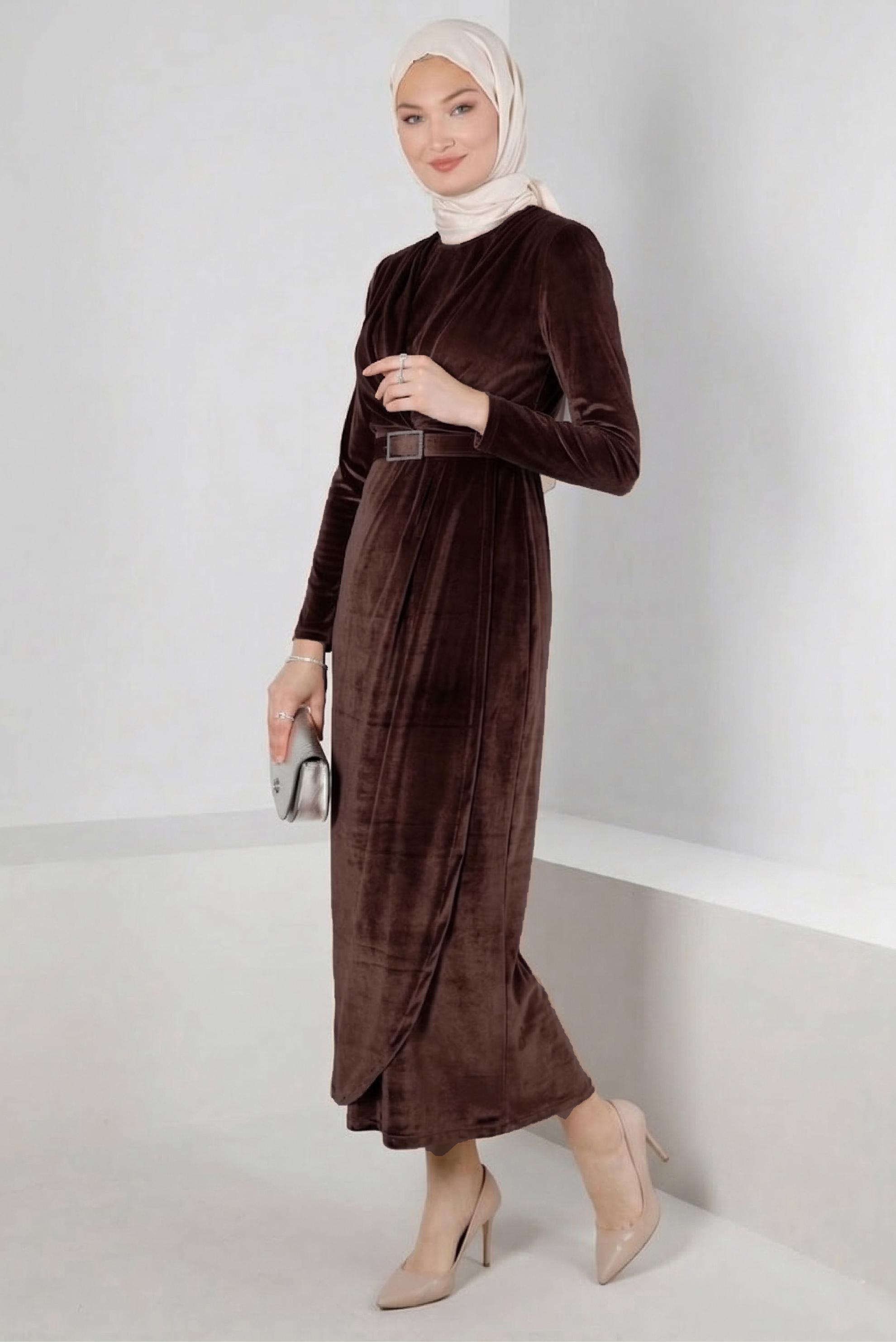 Vêtements hijab BRUN 50282 NEW DESTİNY ABİYE 38/44 TEK40