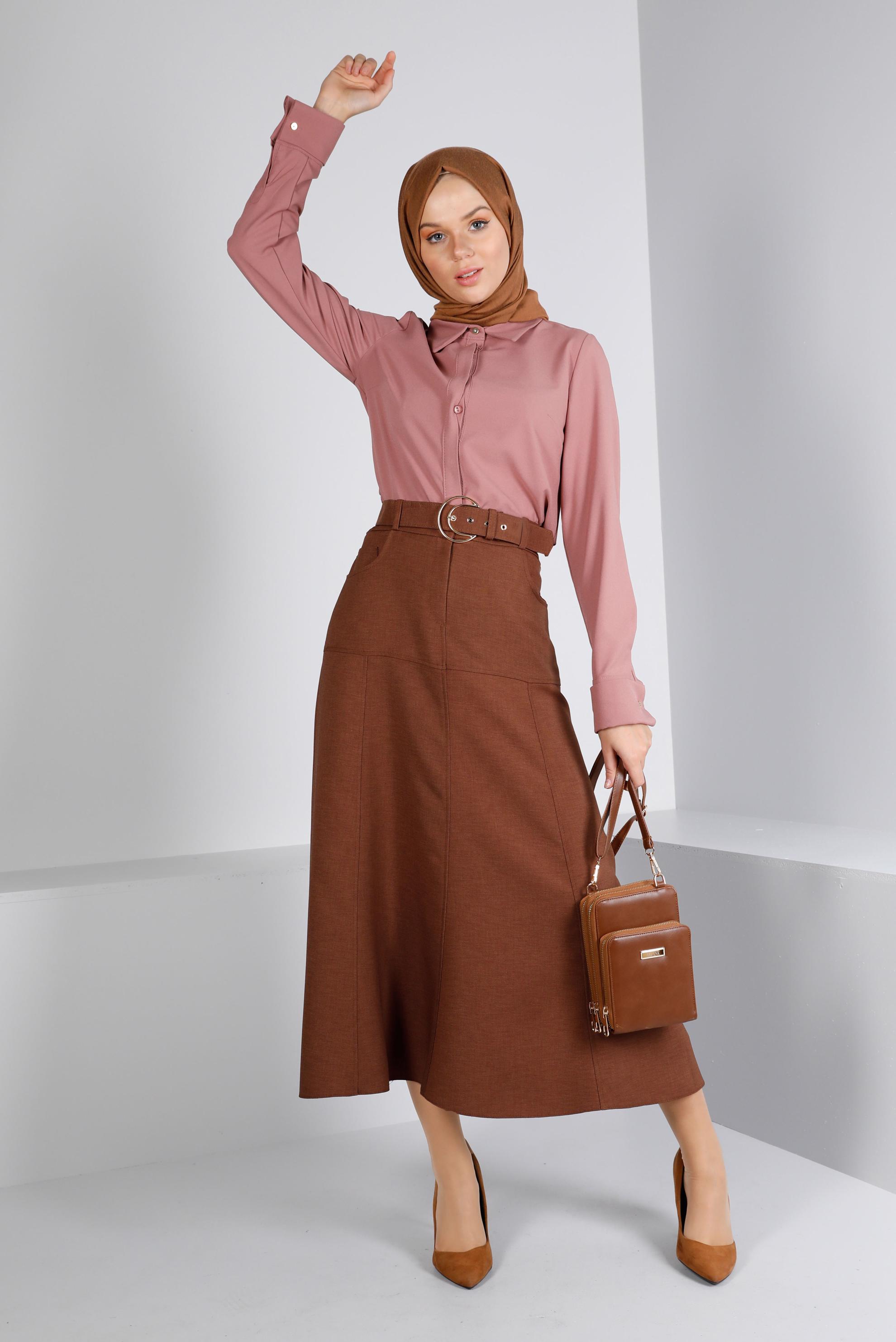 Vêtements hijab ROSE BLOUSE INVISIBLE À BOUTONS 43373