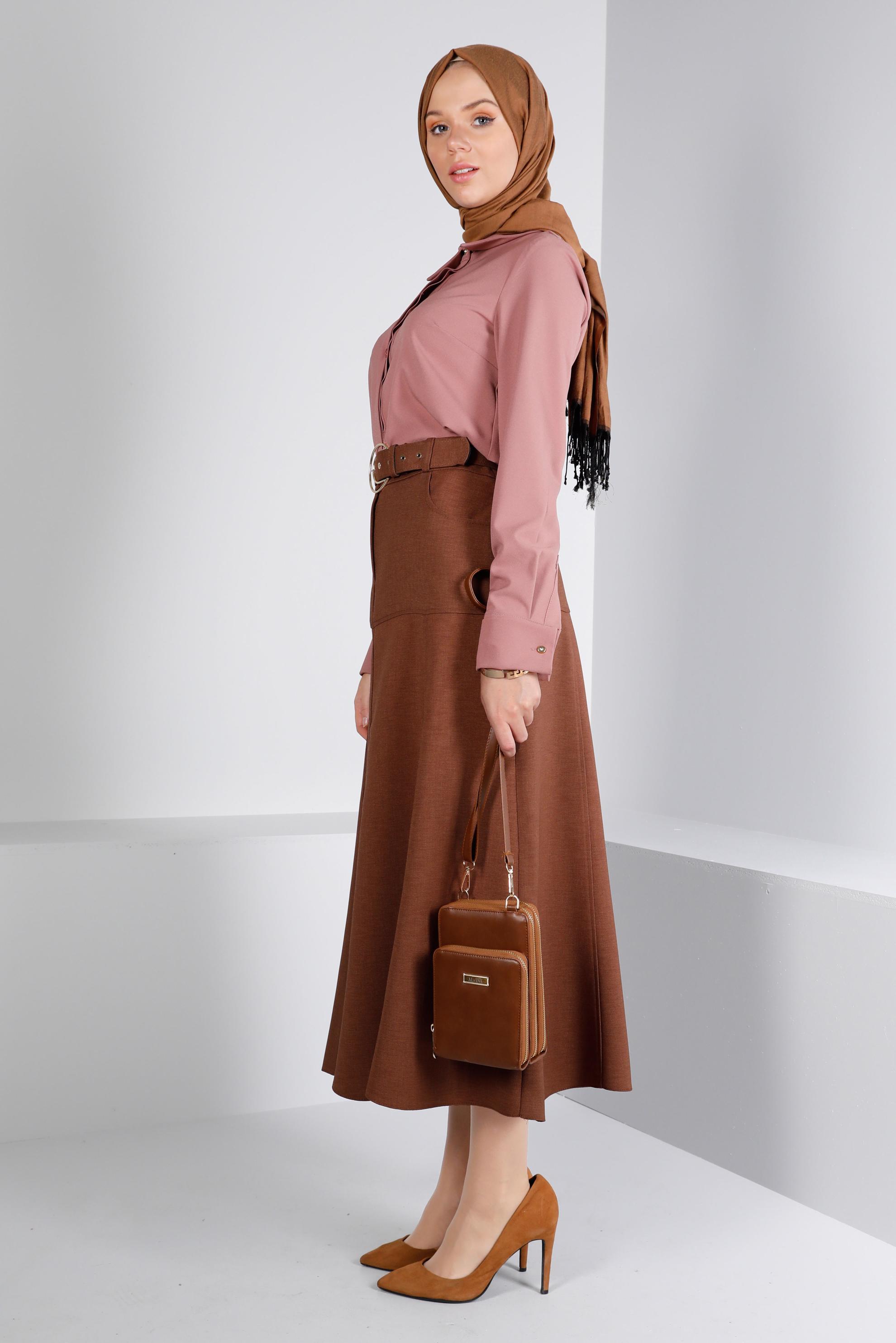 Vêtements hijab ROSE BLOUSE INVISIBLE À BOUTONS 43373