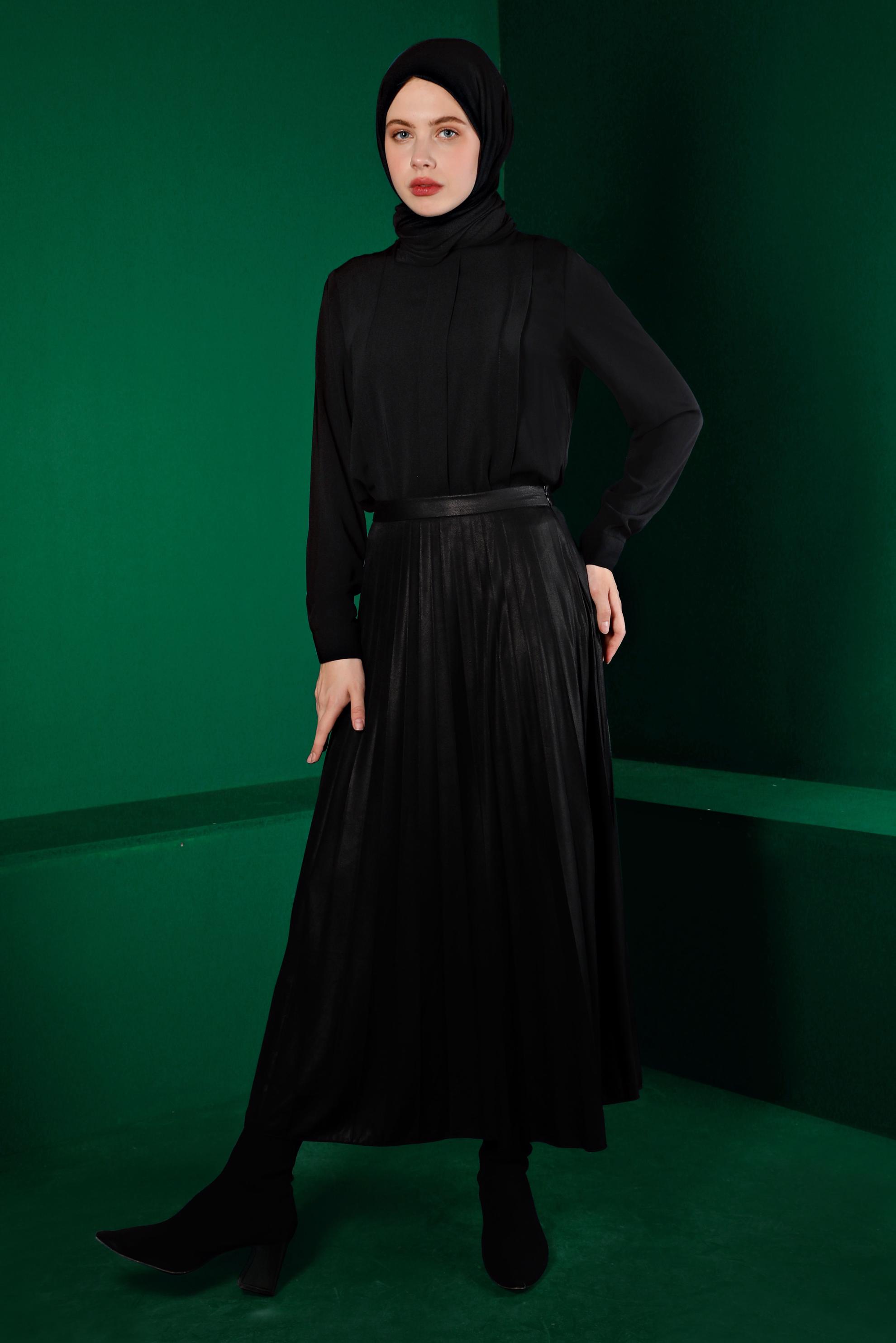 Vêtements hijab NOIR BLOUSE CLASSIQUE 43380