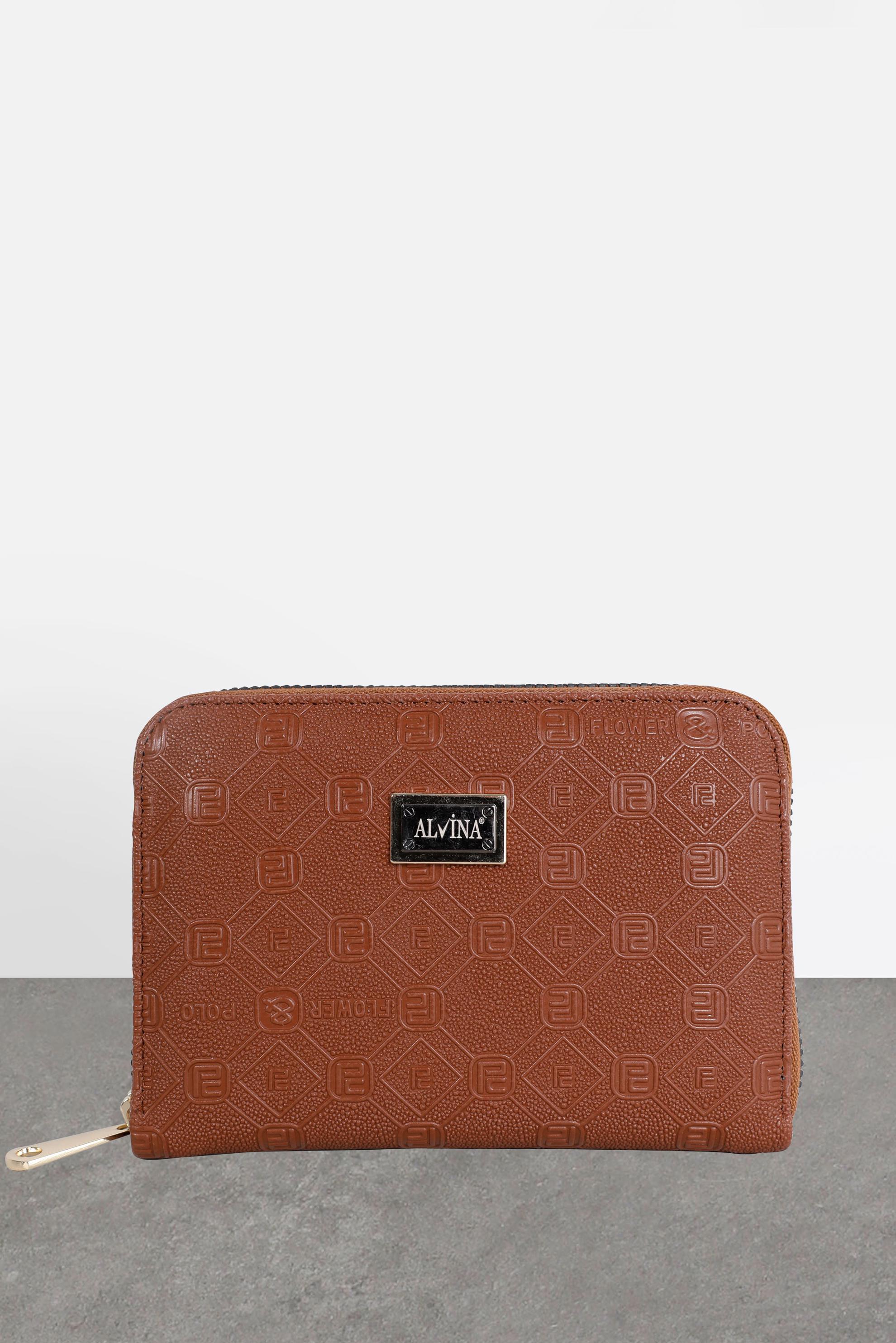 Tesettür giyim TABA ALVİNA CÜZDAN 1050 