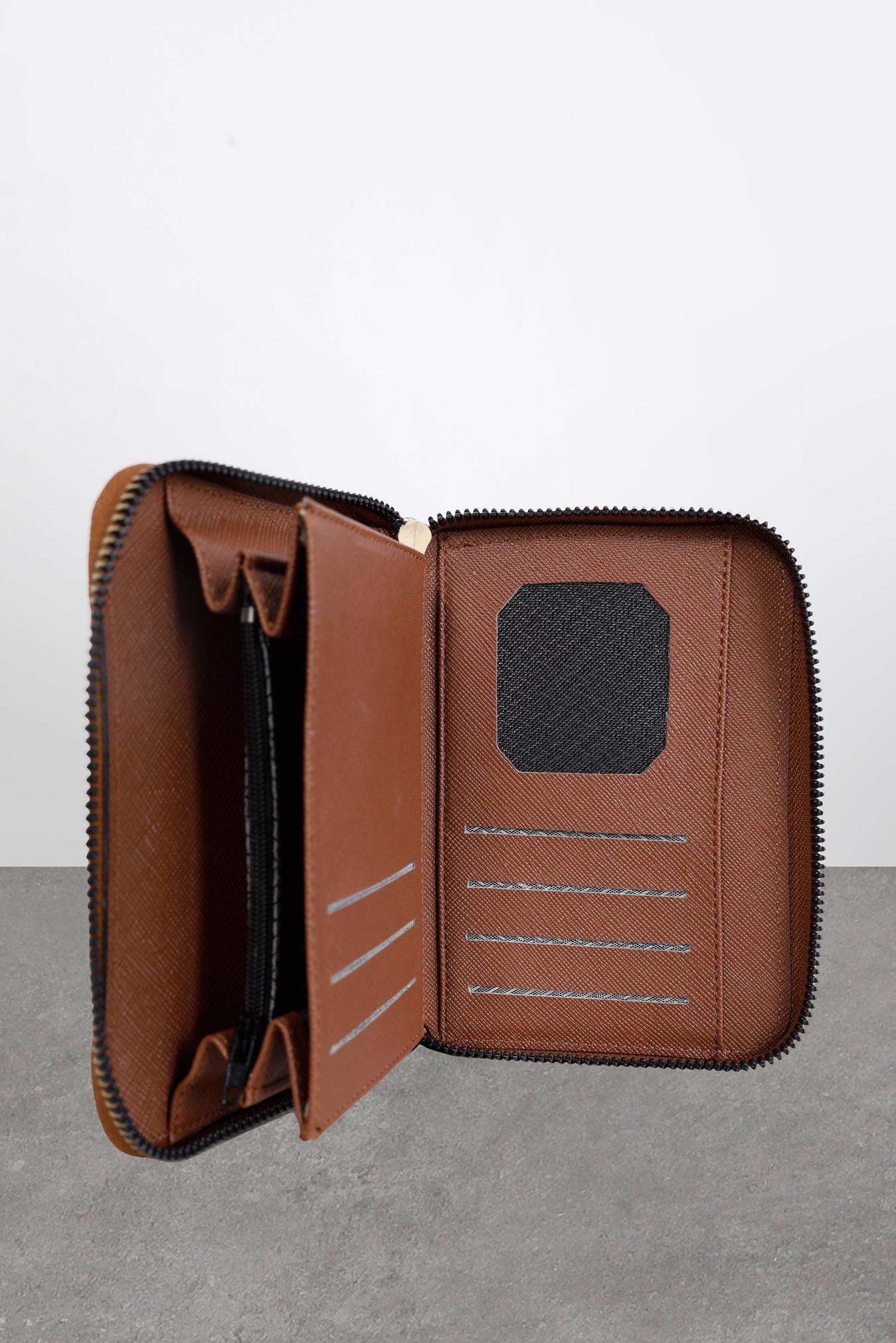 Tesettür giyim TABA ALVİNA CÜZDAN 1050 