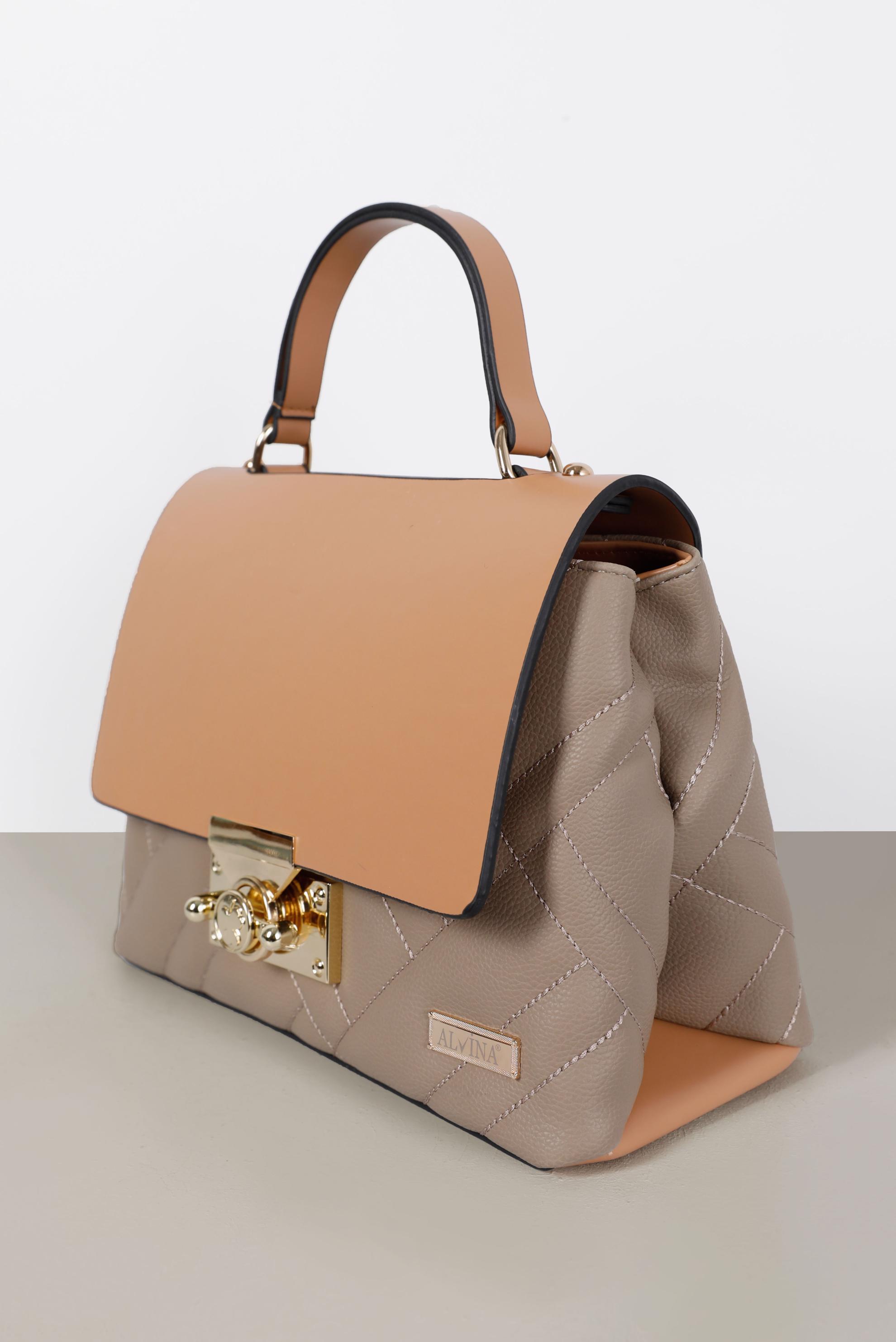 Tesettür giyim VİZON ALVİNA ÇANTA 3010 