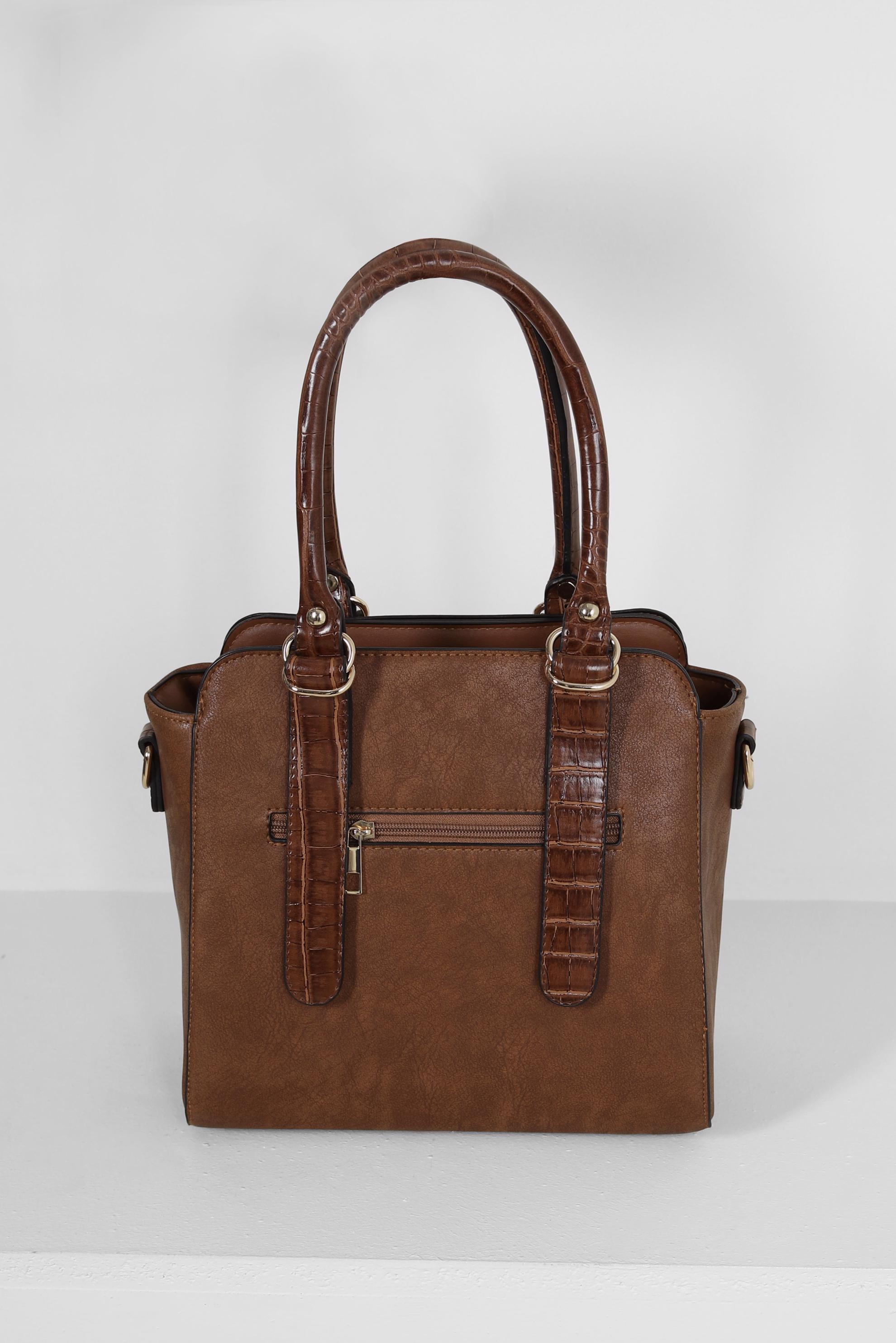 Tesettür giyim TABA ALVİNA ÇANTA 3016