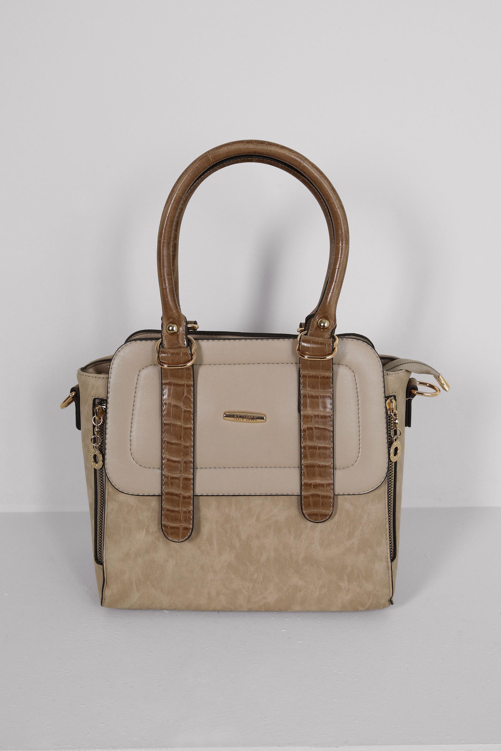 Tesettür giyim VİZON ALVİNA ÇANTA 3016