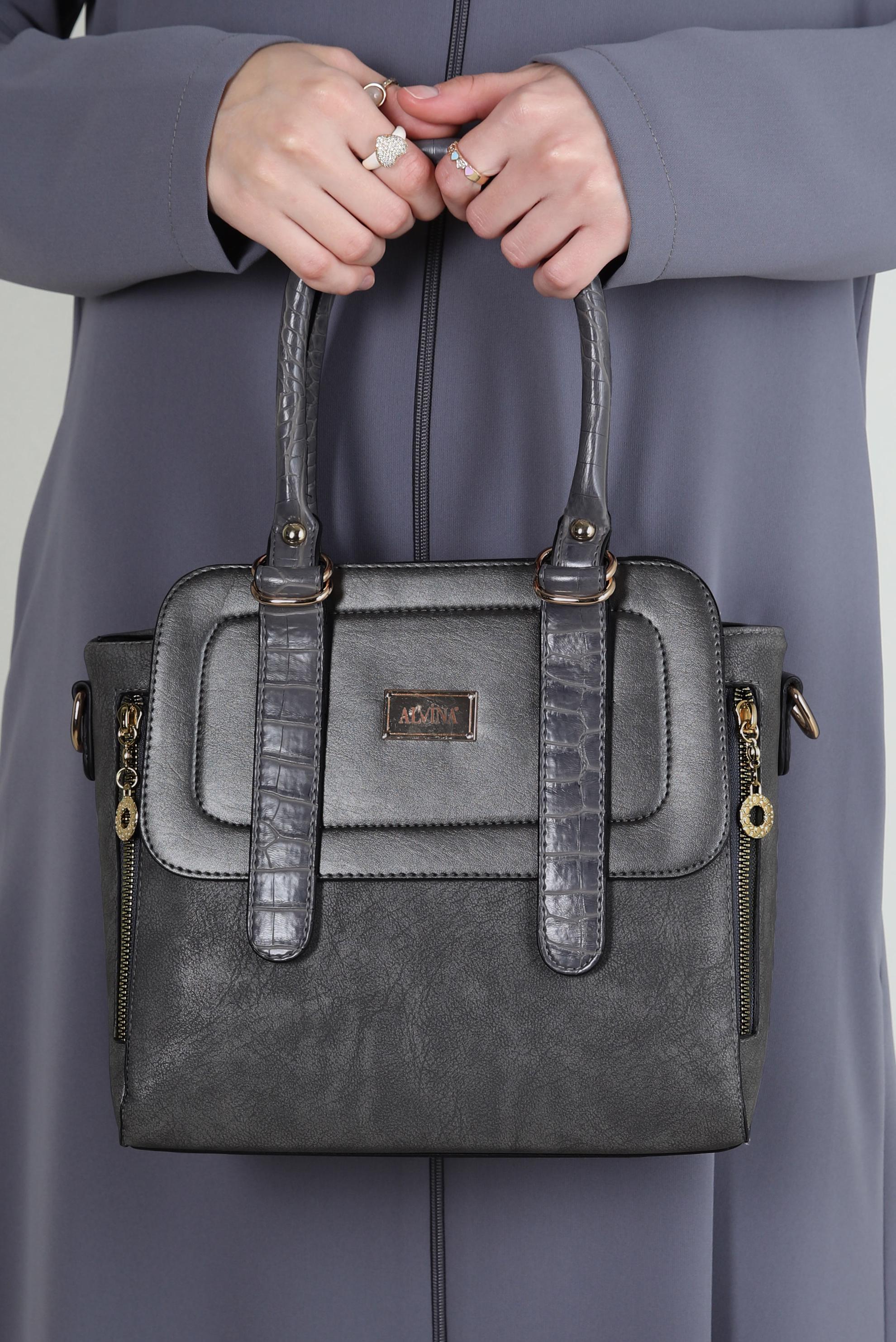 Tesettür giyim BEJ ALVİNA ÇANTA 3016