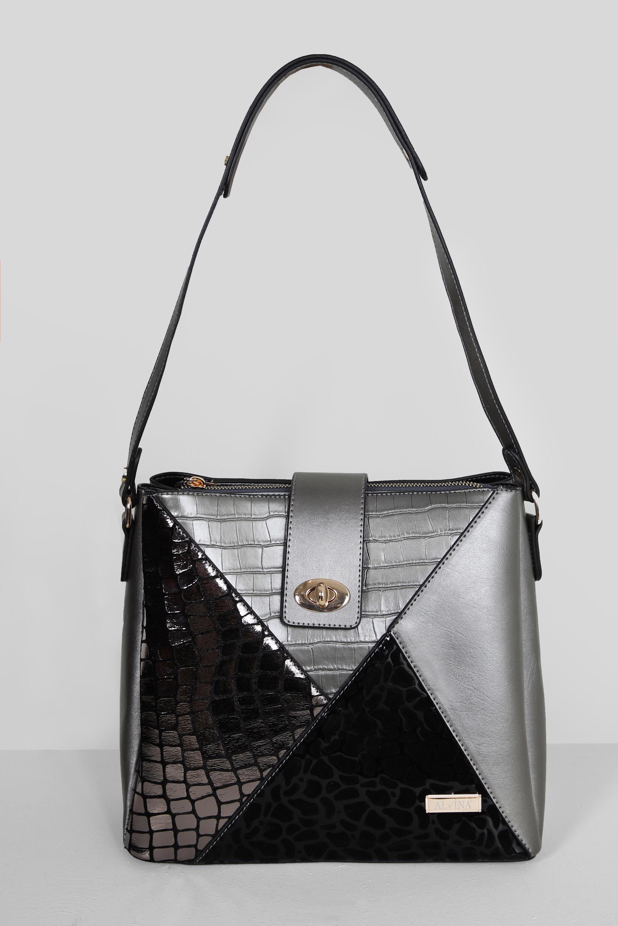 Tesettür giyim BEJ ALVİNA DESENLİ ÇANTA 3023