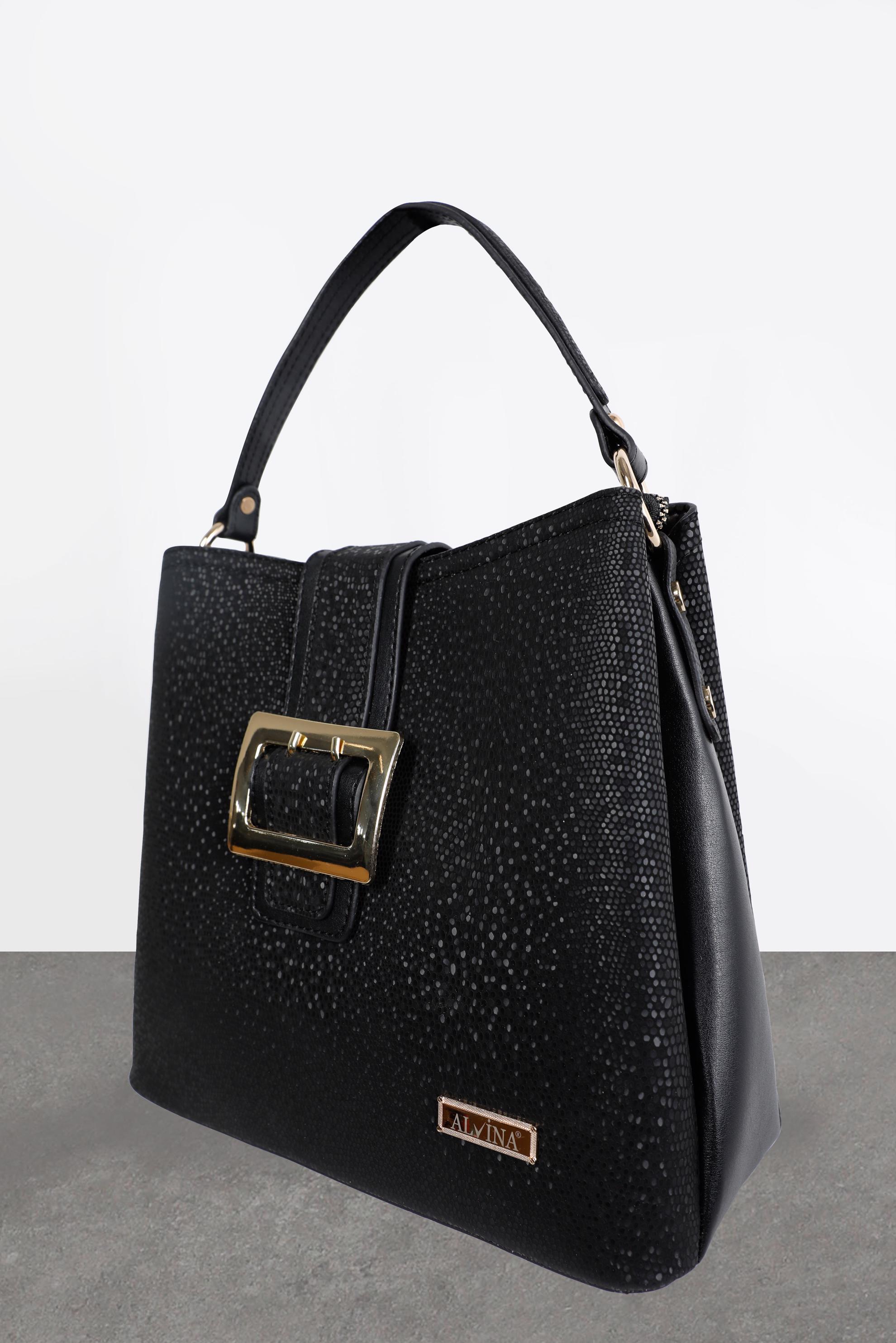 Hijab clothing BLACK ALVİNA BELT DETAIL BAG 3027 