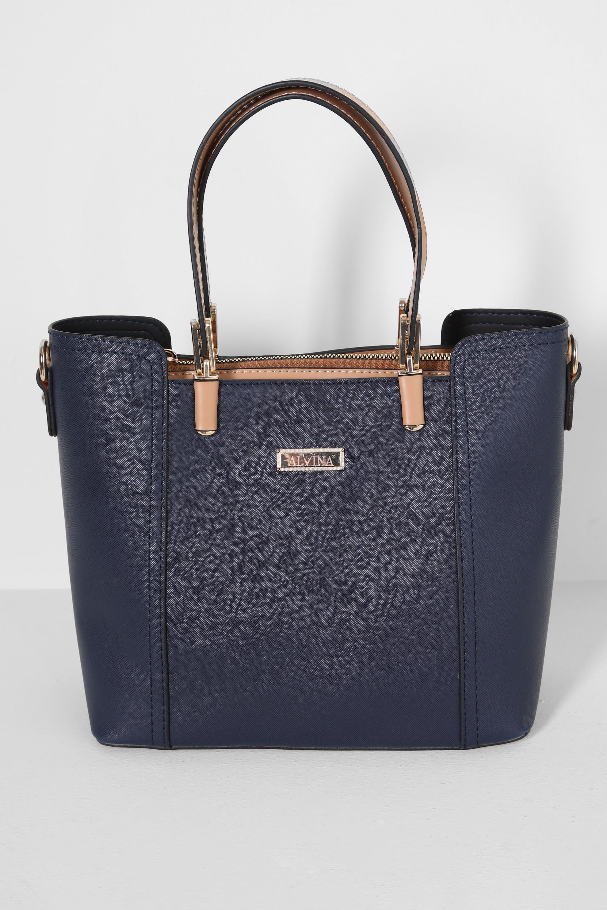 Tesettür giyim LACİVERT ALVİNA SHOPPER ÇANTA 3030 