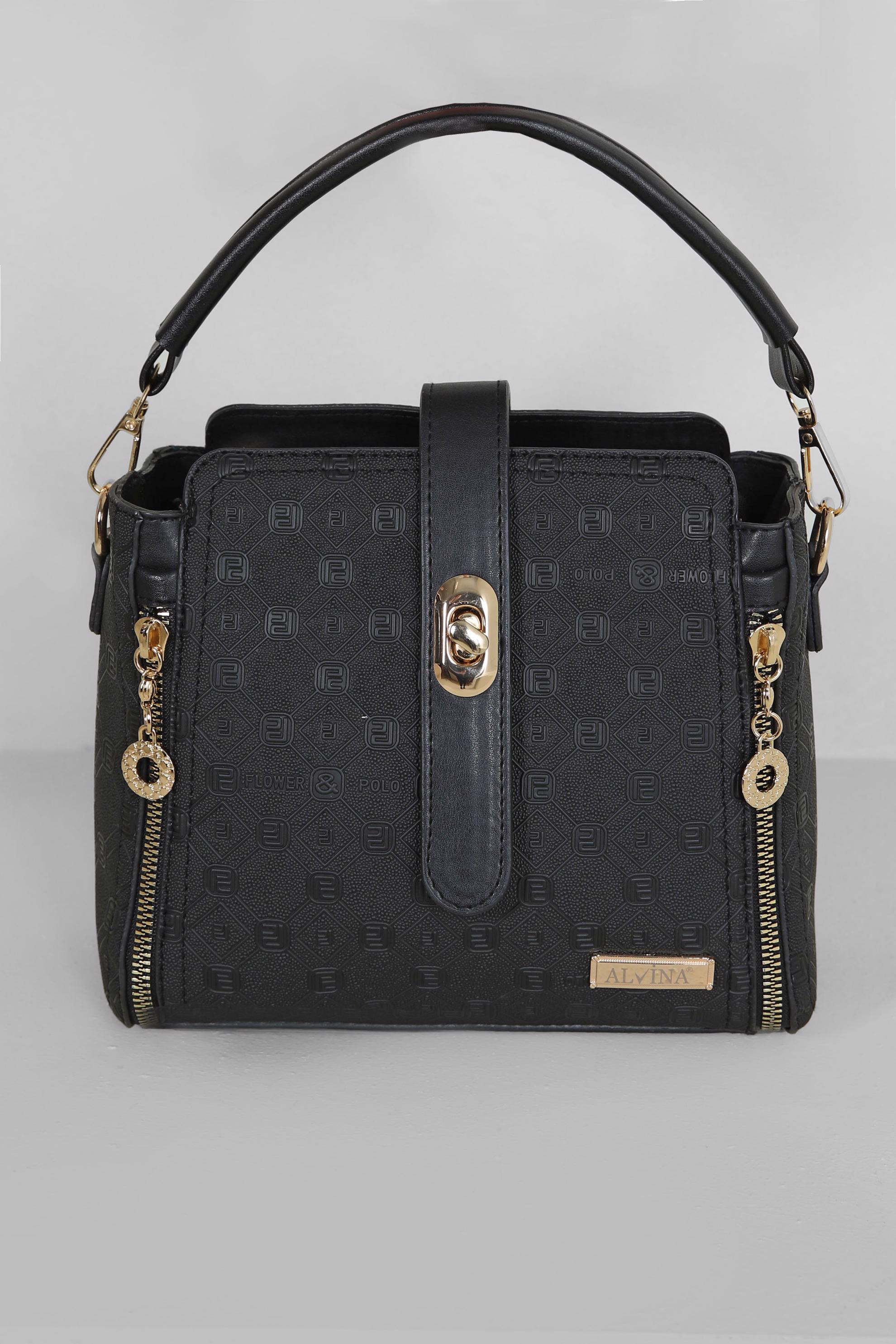 Vêtements hijab NOIR ALVINA SAC À FERMETURE ÉCLAIR 3033