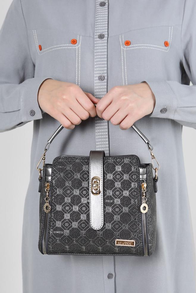 Tesettür giyim  ALVİNA FERMUAR DETAYLI ÇANTA 3033 - ALVİNA