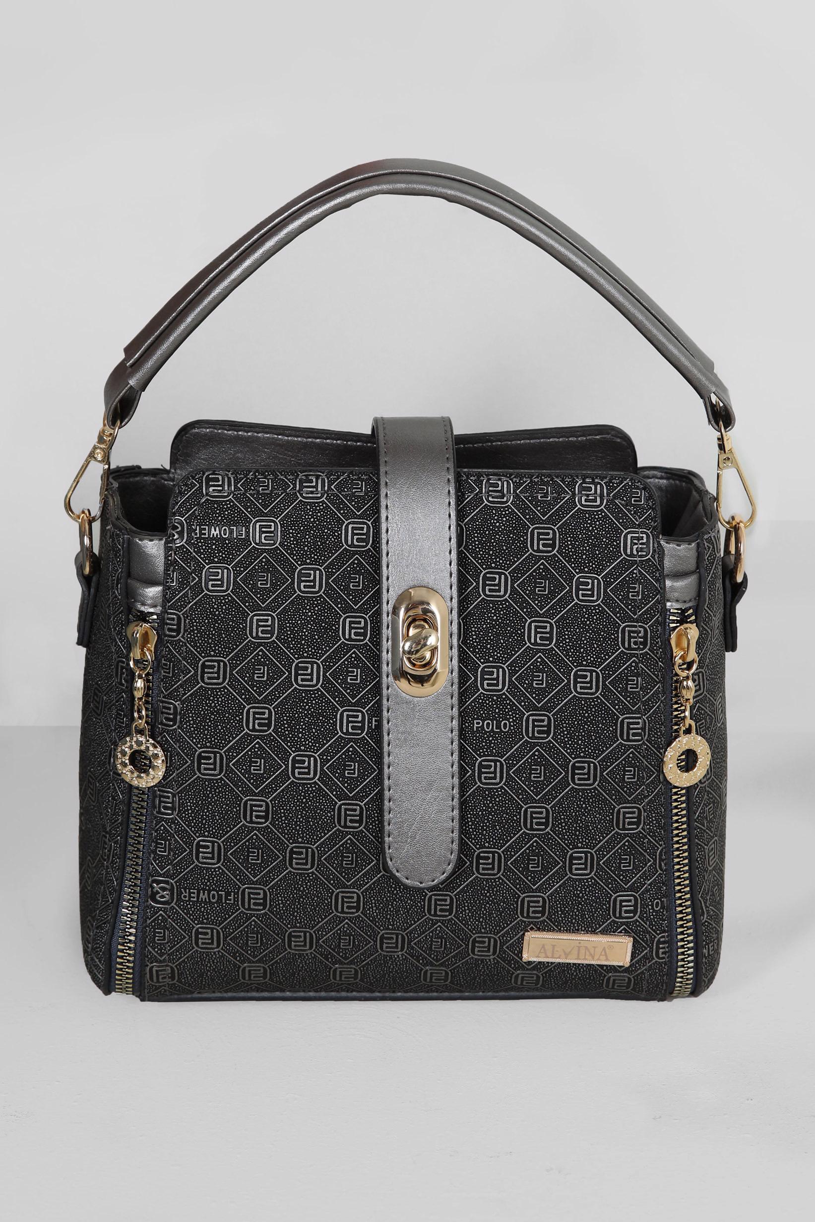 Tesettür giyim BEJ ALVİNA FERMUAR DETAYLI ÇANTA 3033