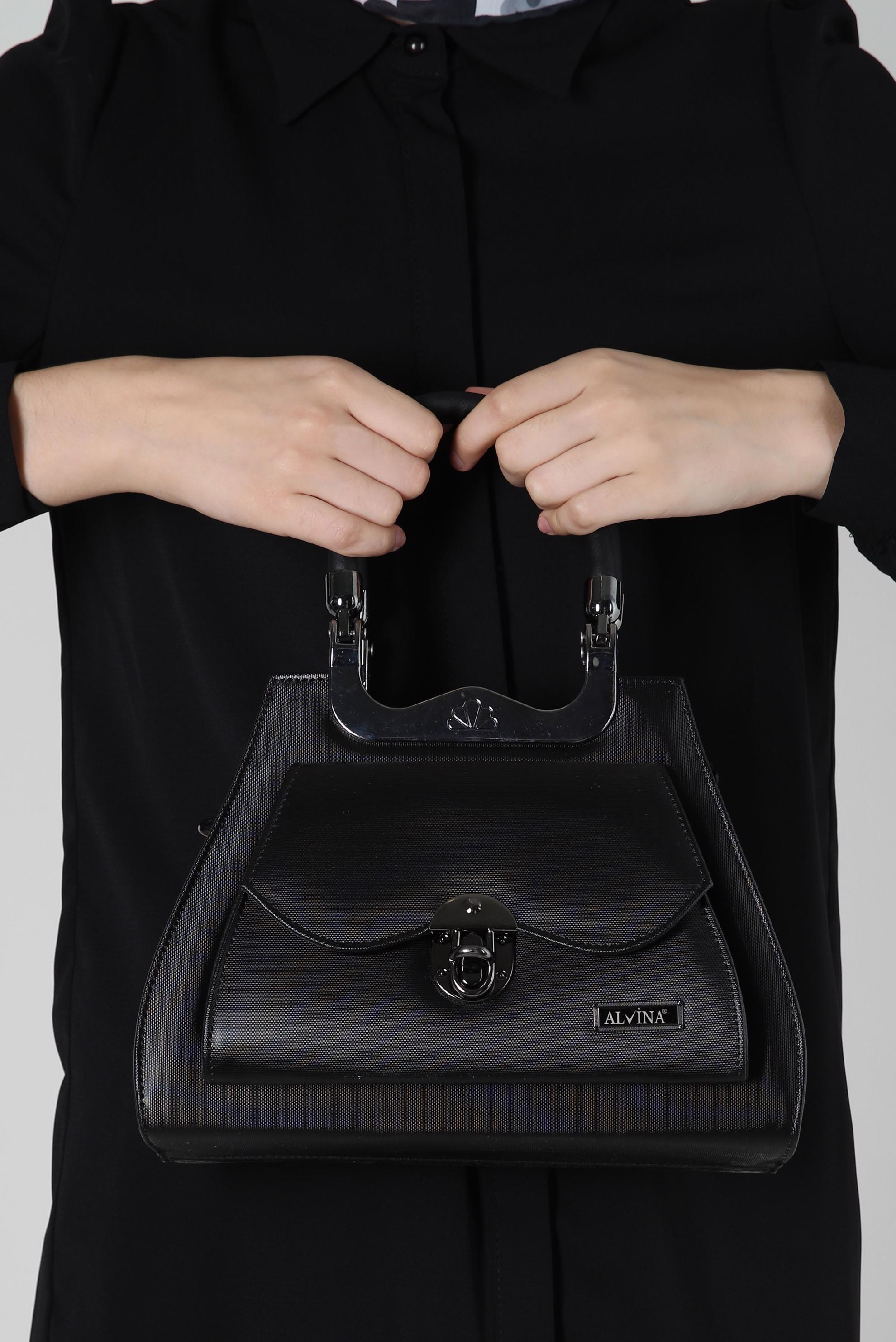 Tesettür giyim SİYAH ALVİNA ÇANTA 3037