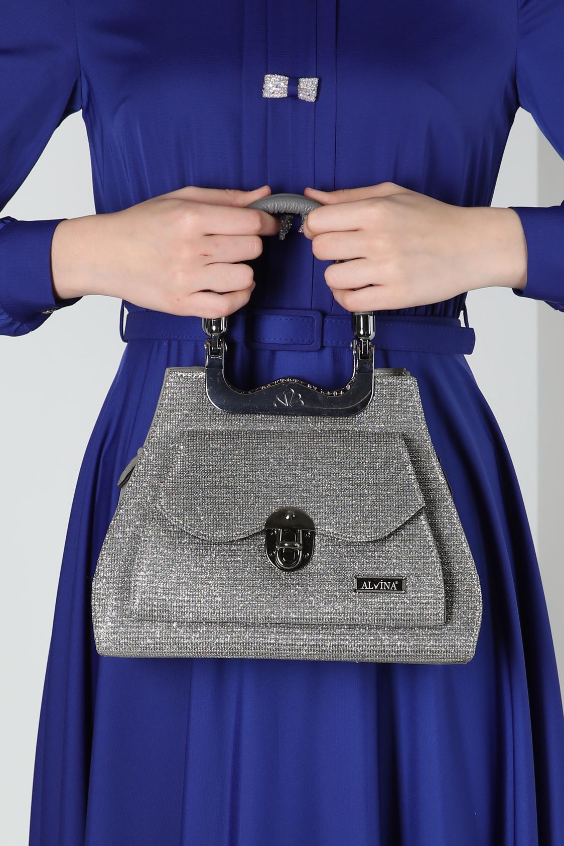 Tesettür giyim BAKIR / BRONZ ALVİNA ÇANTA 3037