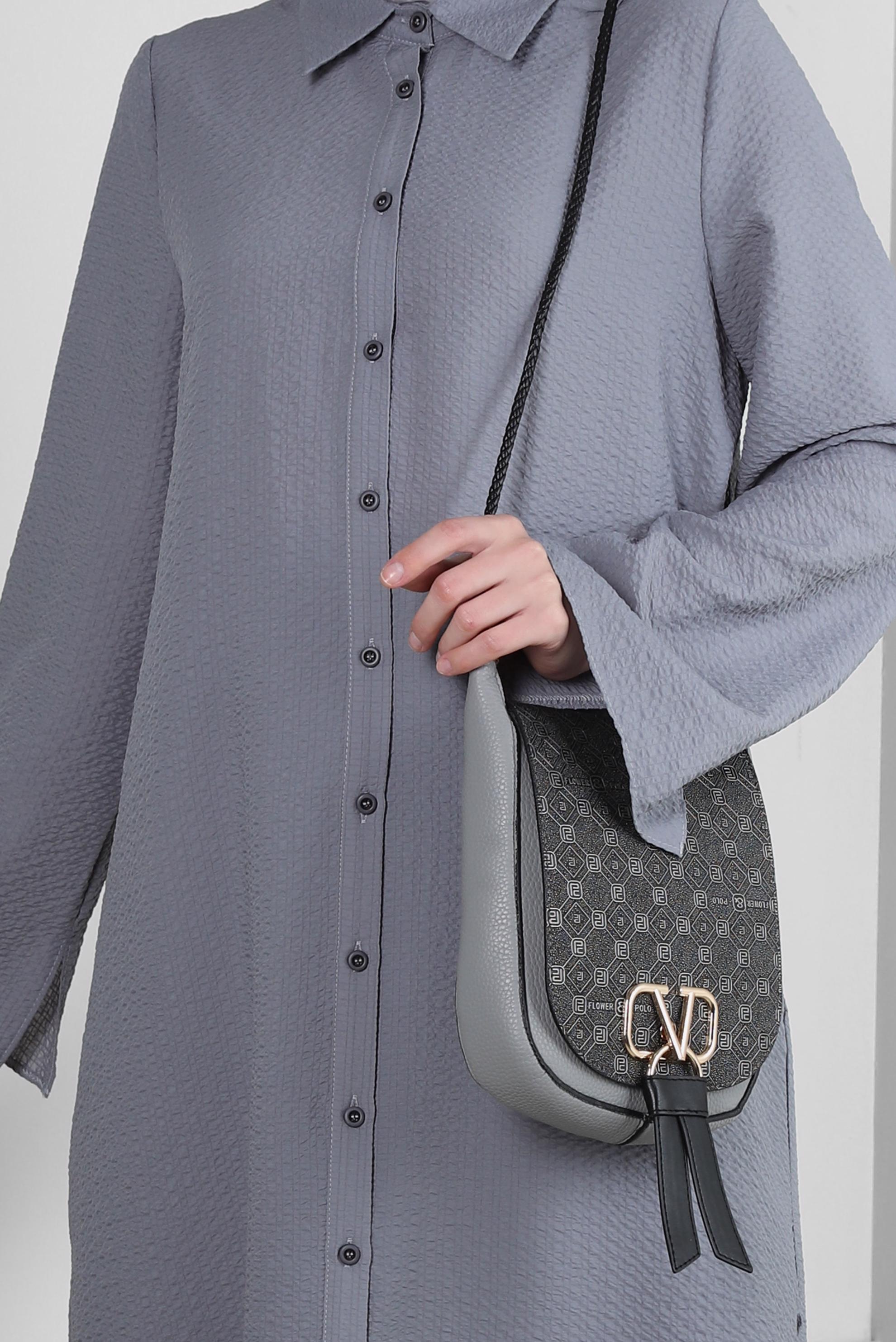 Tesettür giyim BEJ ALVİNA ÇAPRAZ ASKILI ÇANTA 3058