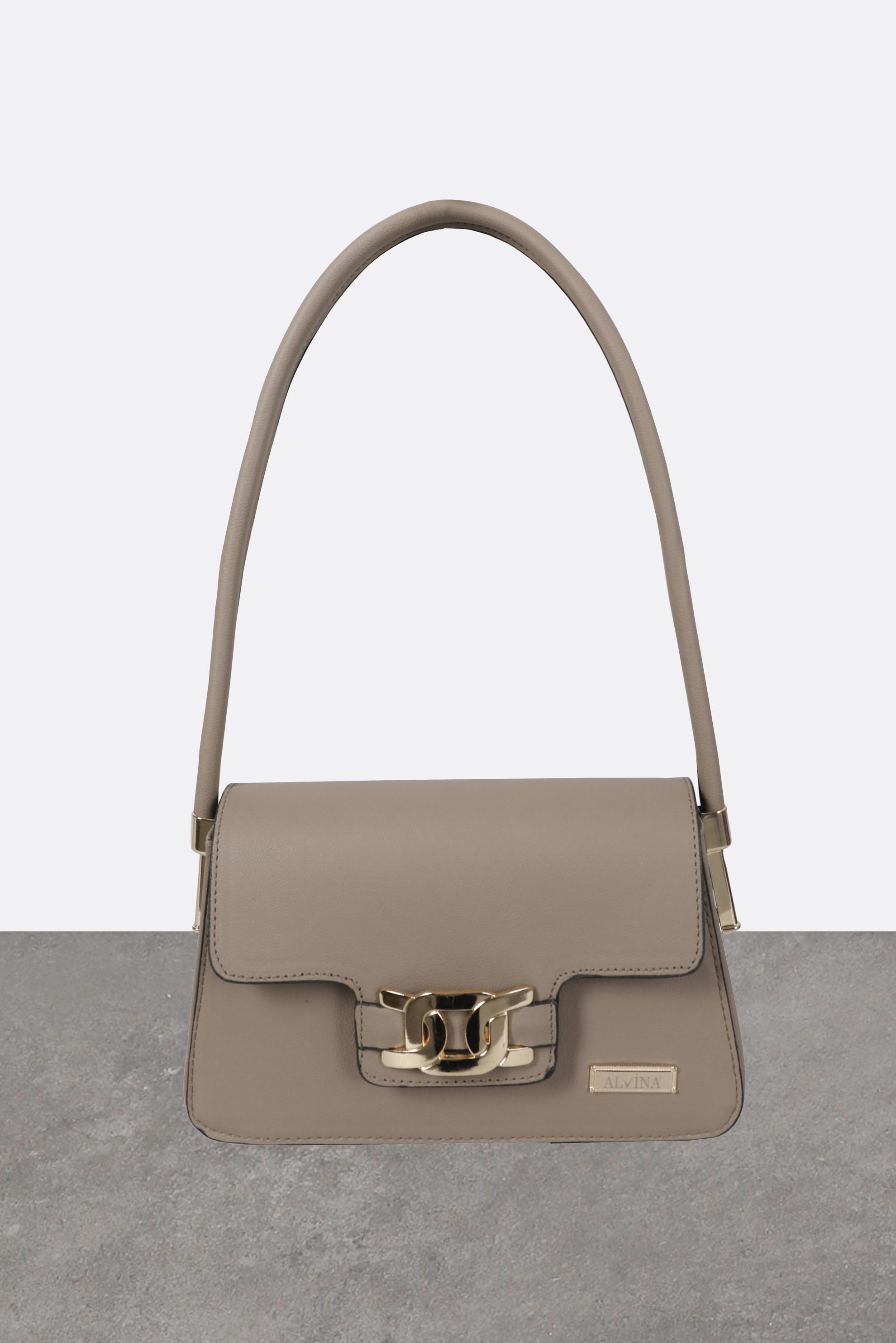 Tesettür giyim VİZON ALVİNA ÇANTA 3065 