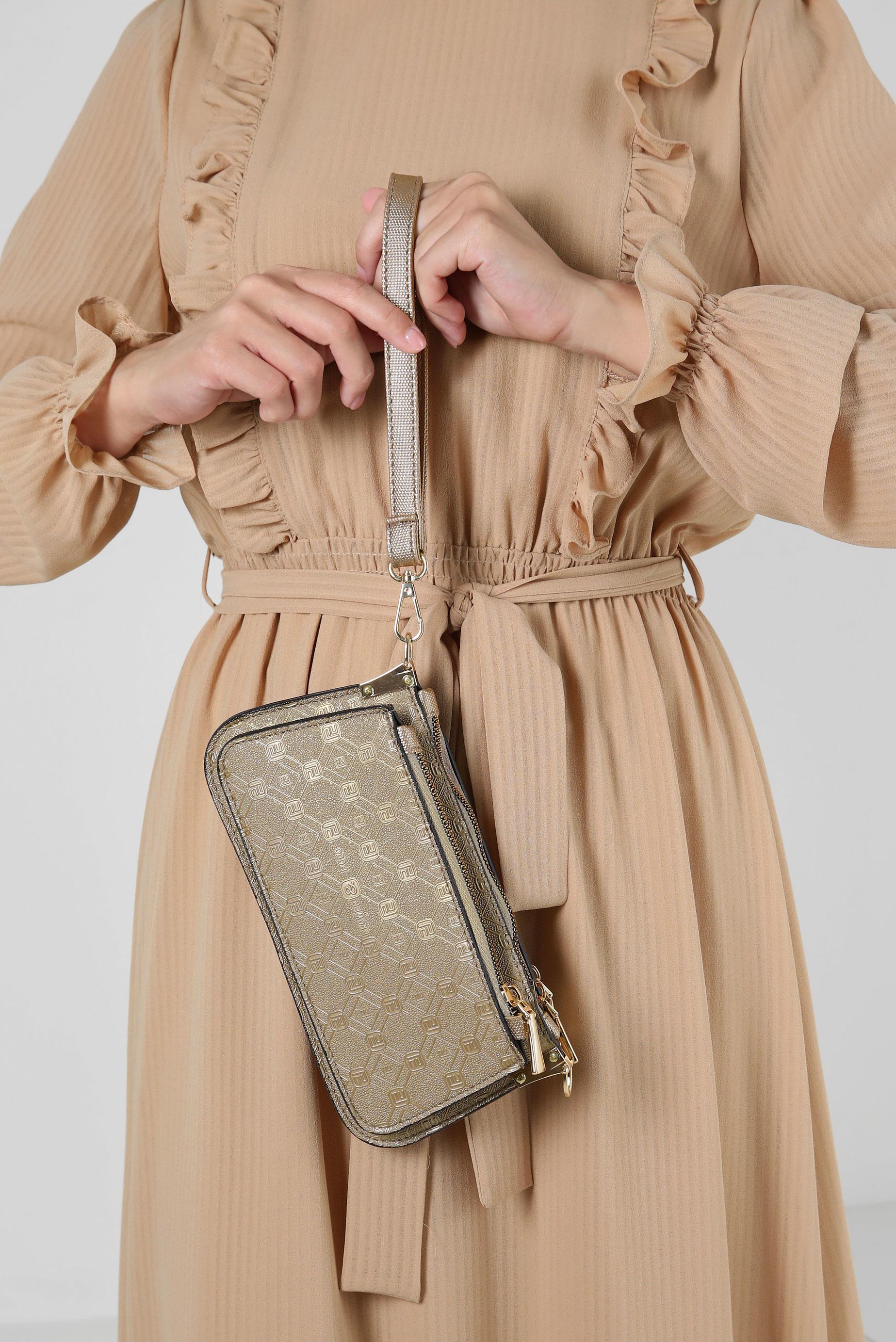 Tesettür giyim VİZON ALVİNA ÇANTA 3070 