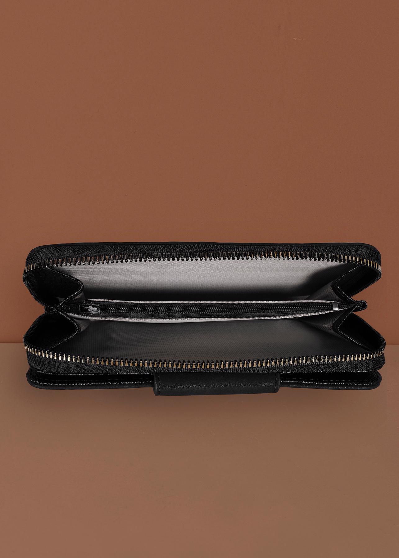 Vêtements hijab NOIR 3613 ALVİNA CÜZDAN