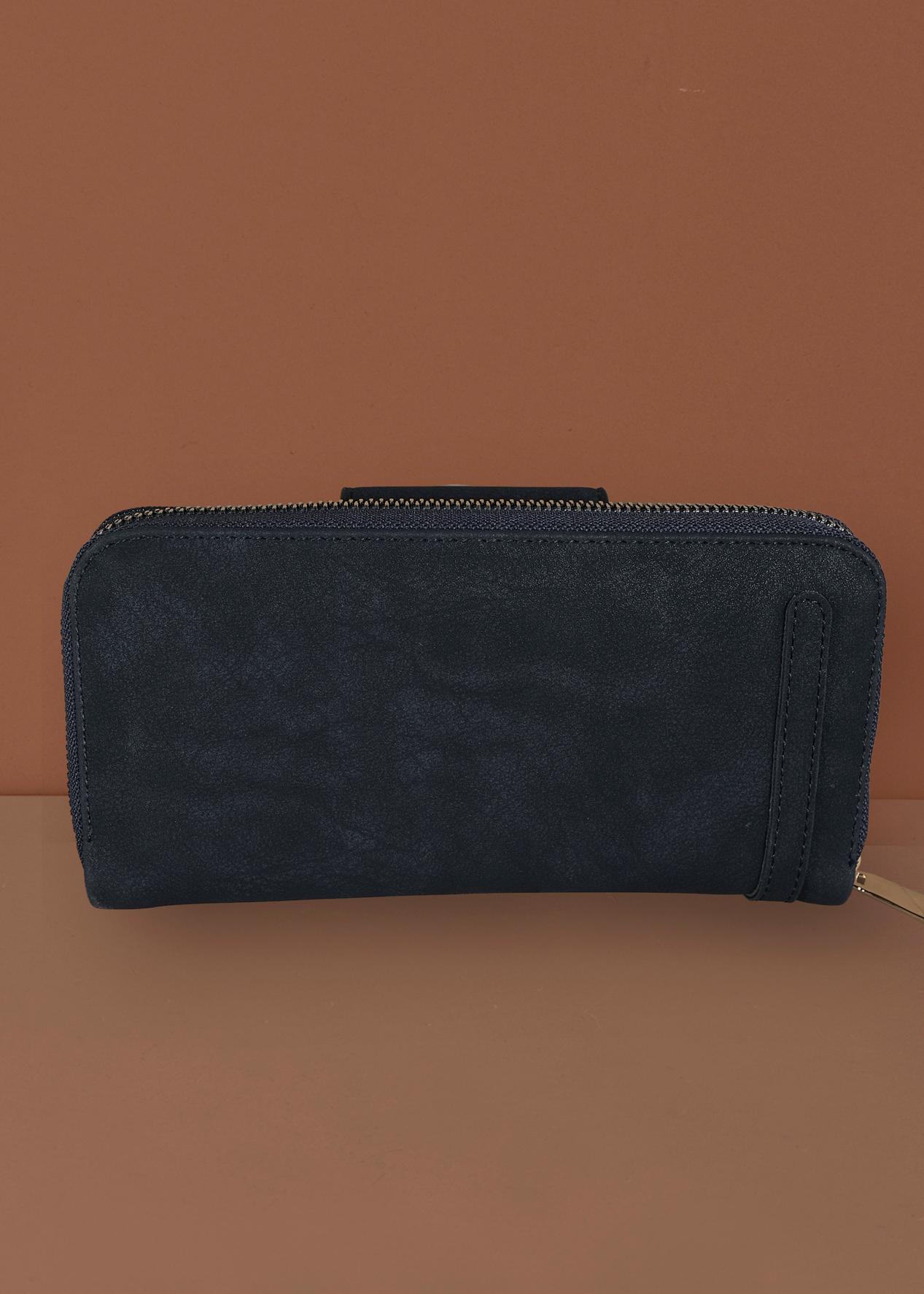 Tesettür giyim LACİVERT 3613 ALVİNA CÜZDAN