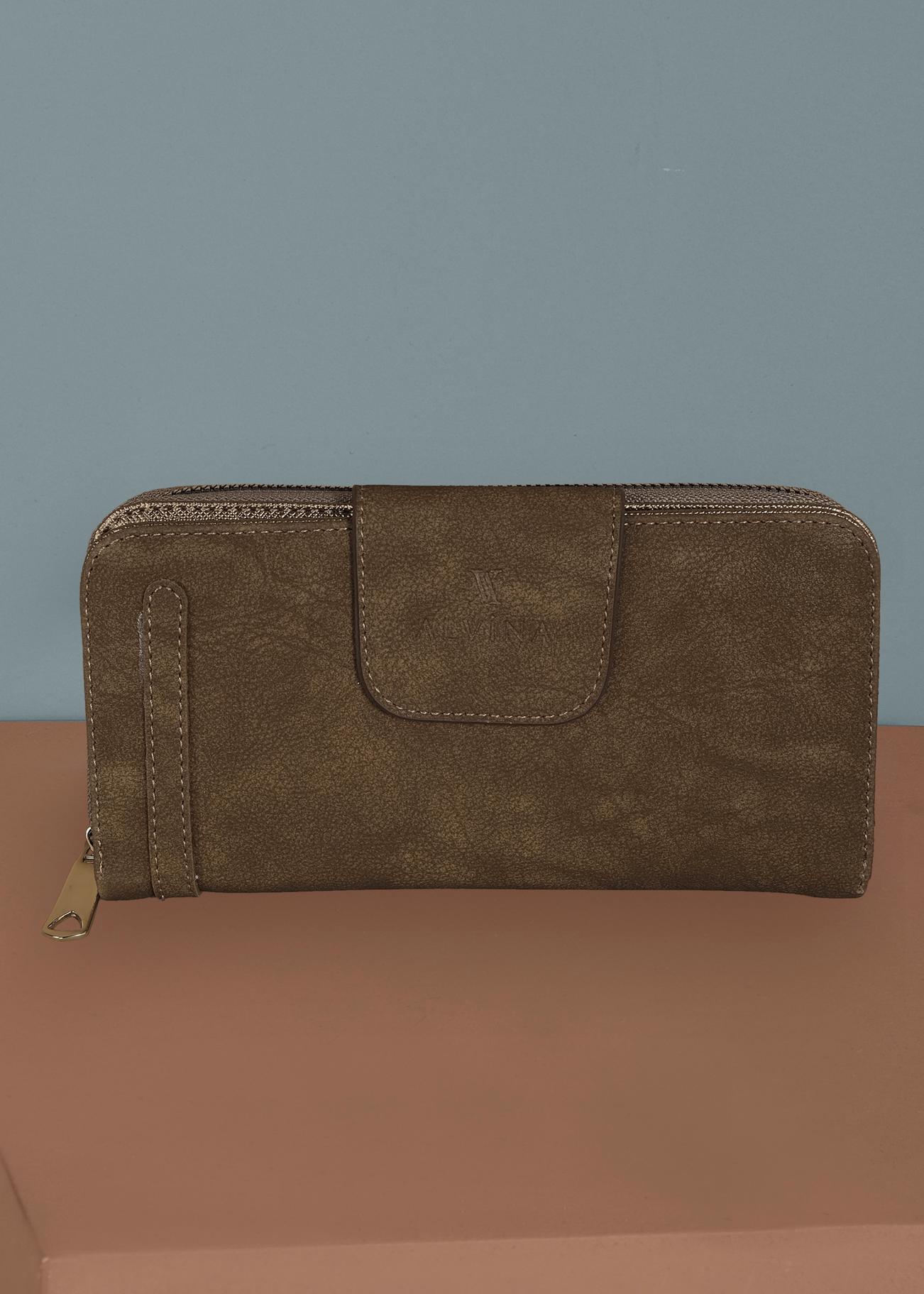 Tesettür giyim VİZON 3613 ALVİNA CÜZDAN