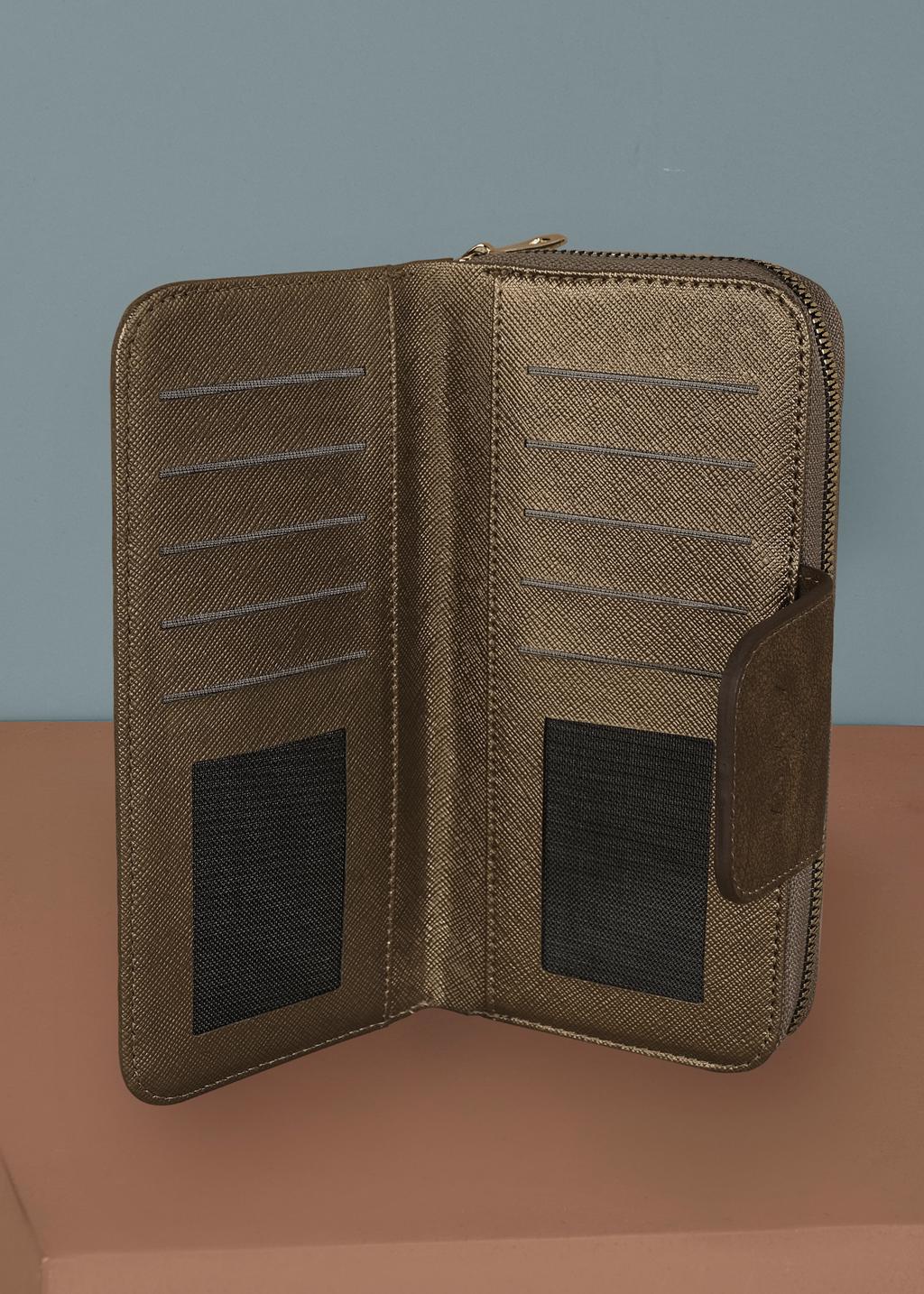 Tesettür giyim VİZON 3613 ALVİNA CÜZDAN