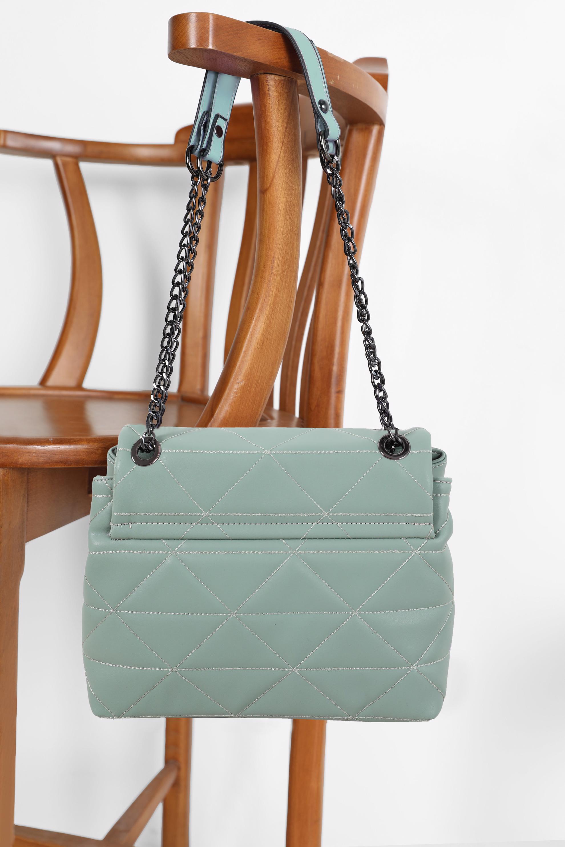 Tesettür giyim YEŞİL 5132 ALVİNA ÇANTA