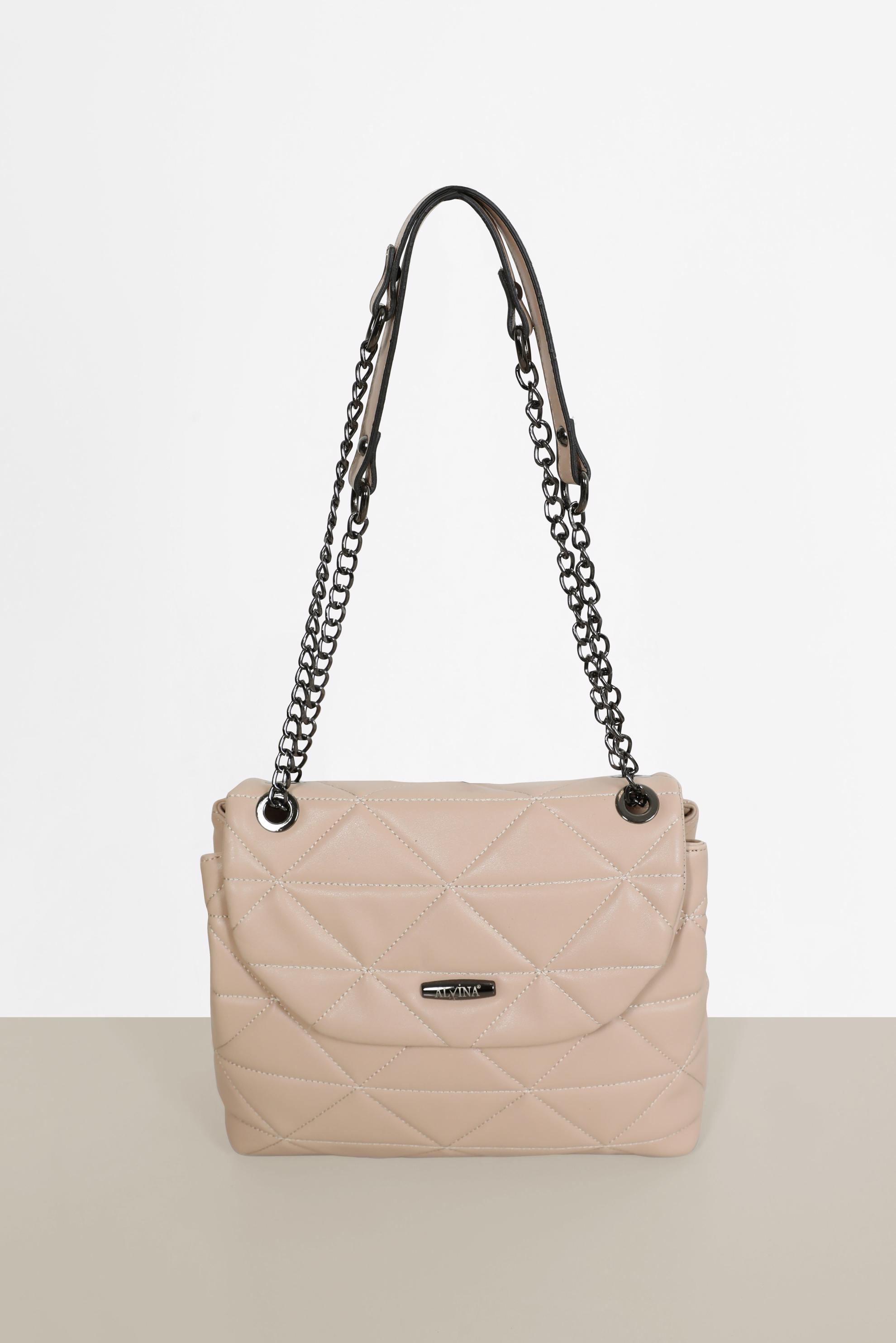 Tesettür giyim EKRU 5132 ALVİNA ÇANTA