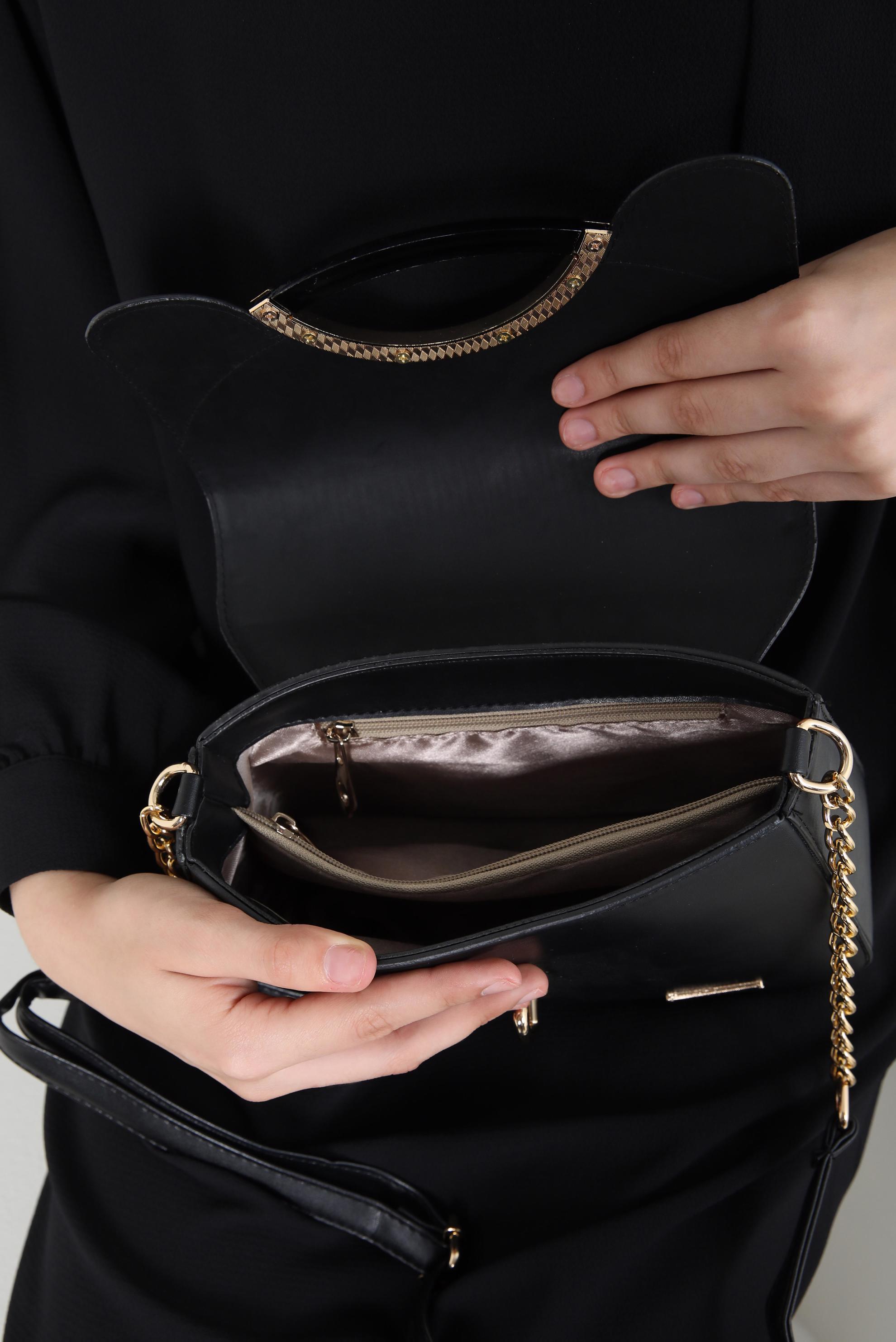 Tesettür giyim SİYAH ALVİNA ÇANTA 7015-1