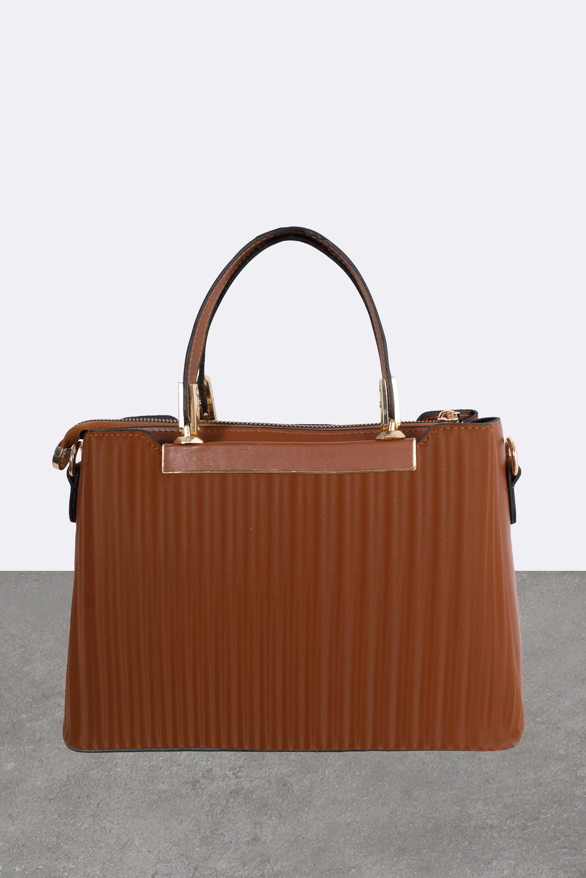 Tesettür giyim TABA ALVİNA ÇANTA 9018 