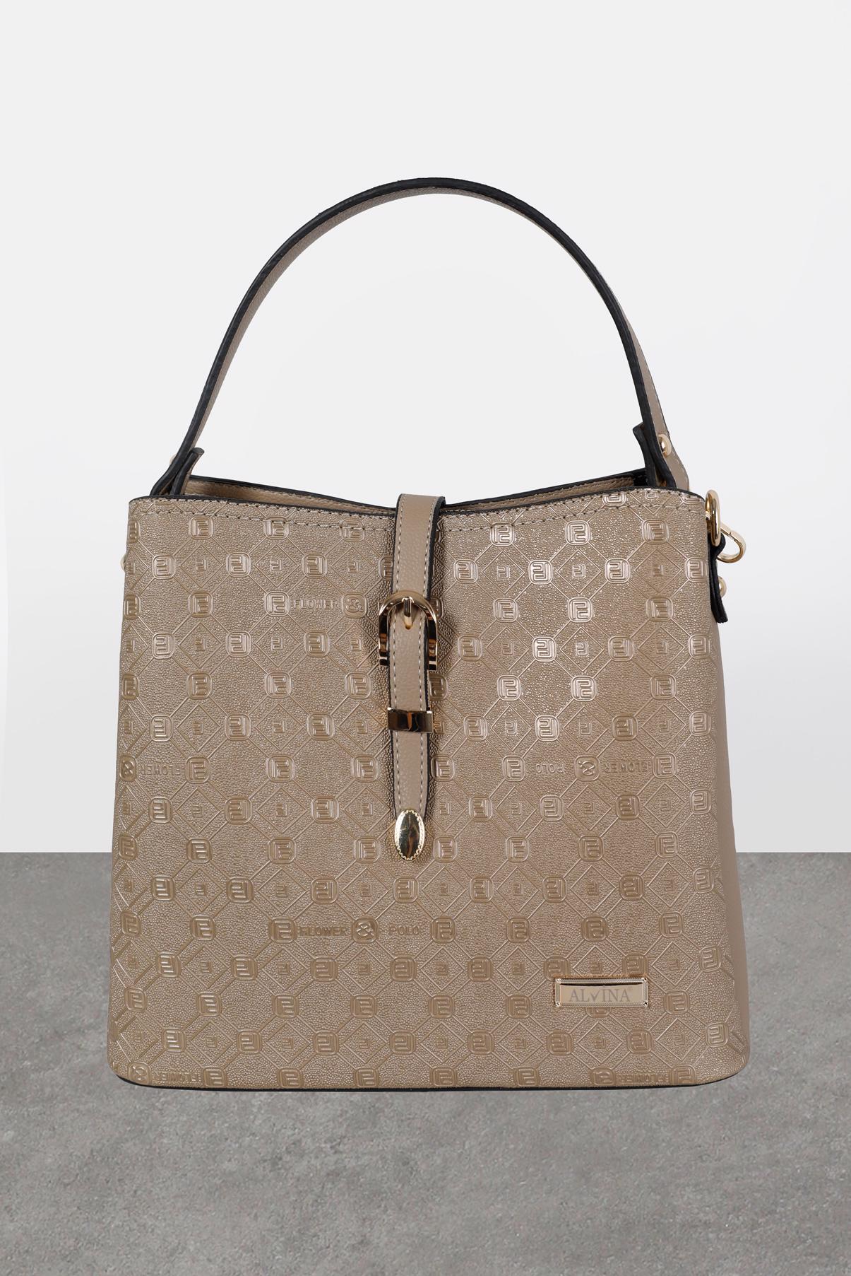 Tesettür giyim VİZON ALVİNA ÇANTA 9020