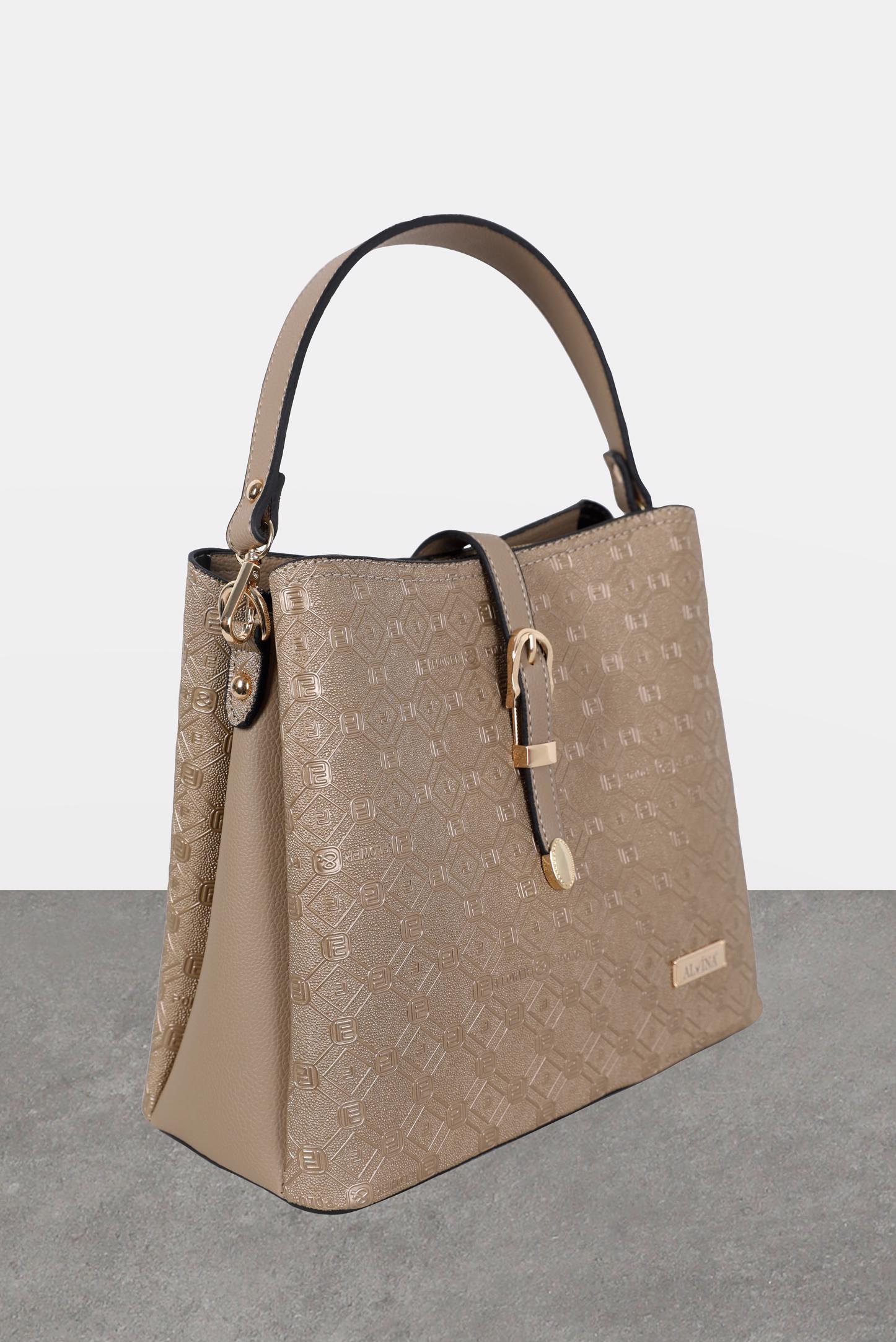 Tesettür giyim VİZON ALVİNA ÇANTA 9020