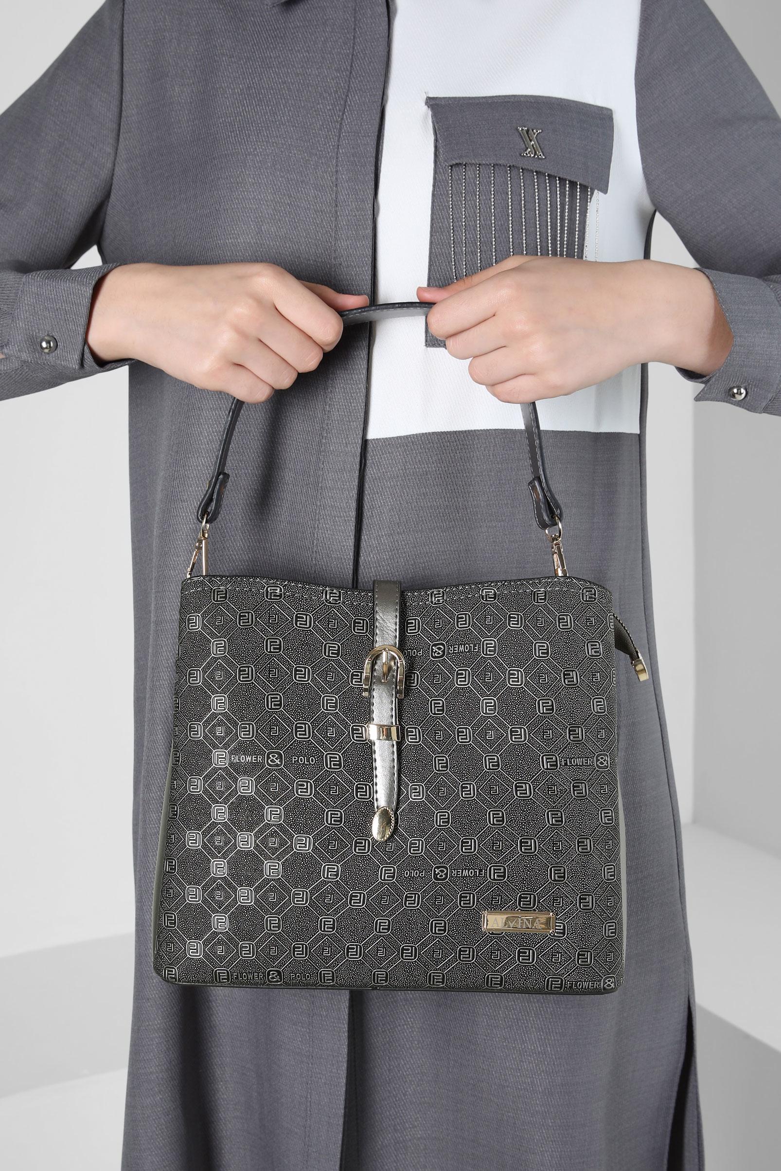 Tesettür giyim BEJ ALVİNA ÇANTA 9020