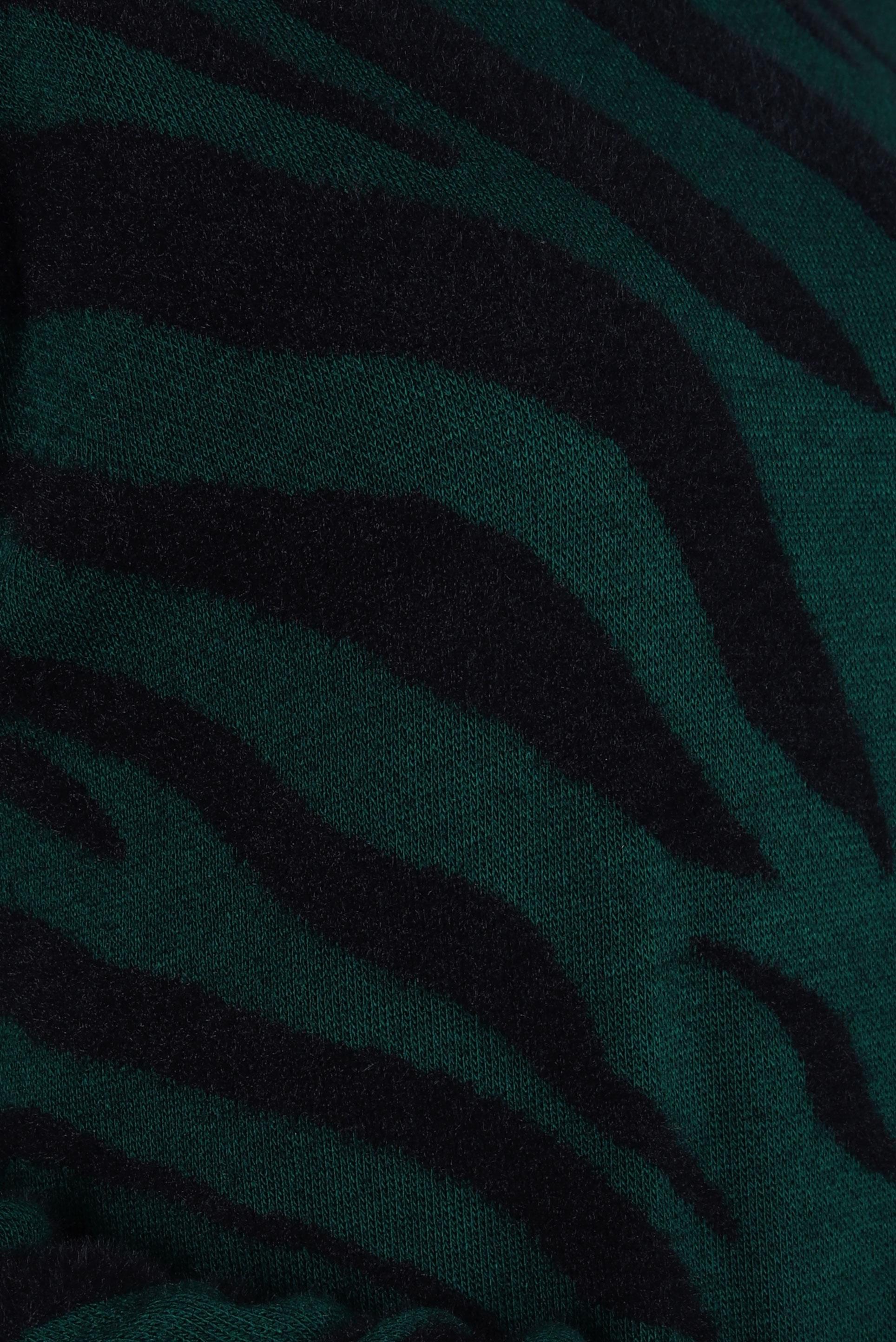 Tesettür giyim YEŞİL ZEBRA DESENLİ TRİKO ELBİSE 43203	