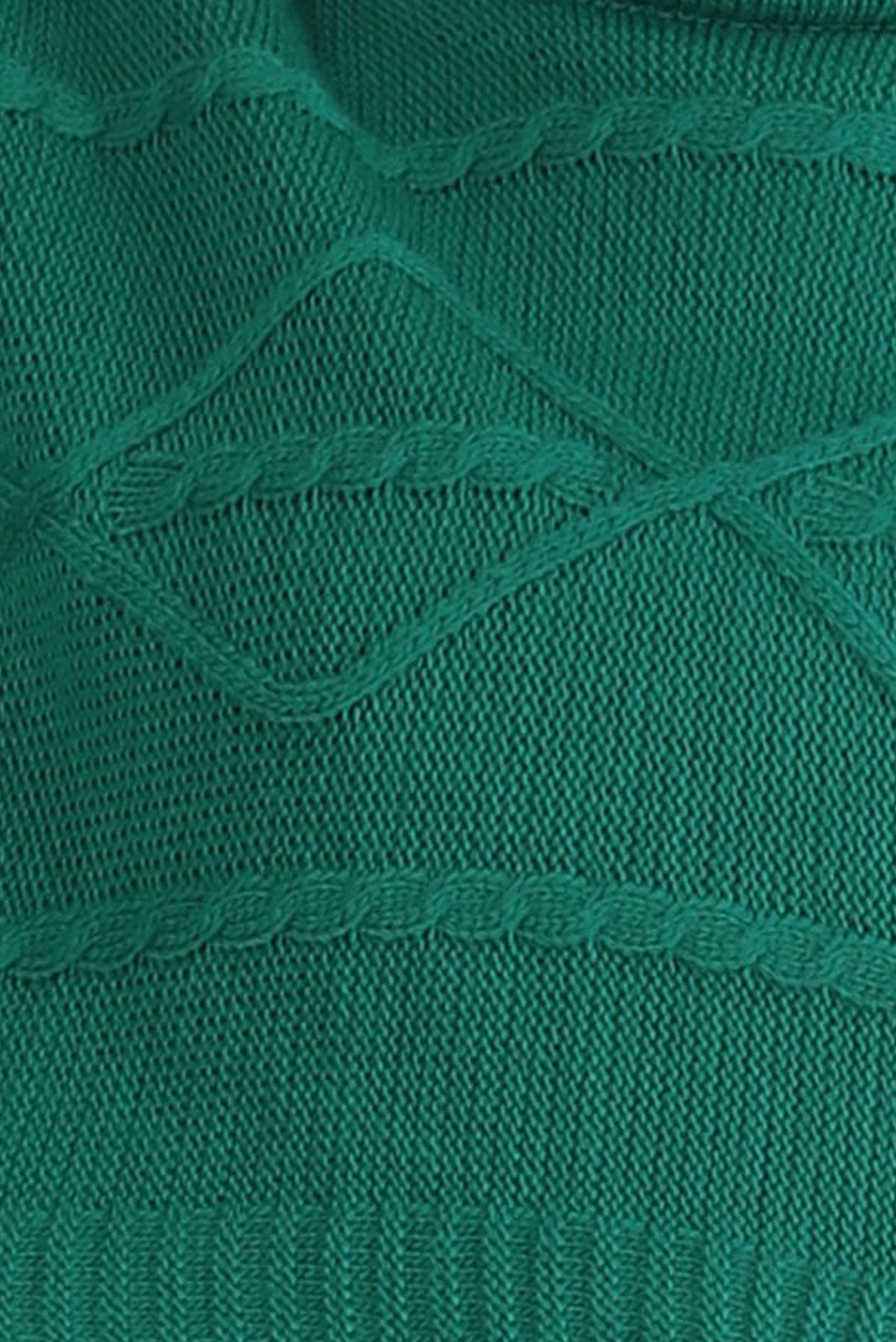 Vêtements hijab VERT ROBE 2 PIÈCES EN MAILLE COL ROULÉ 43204