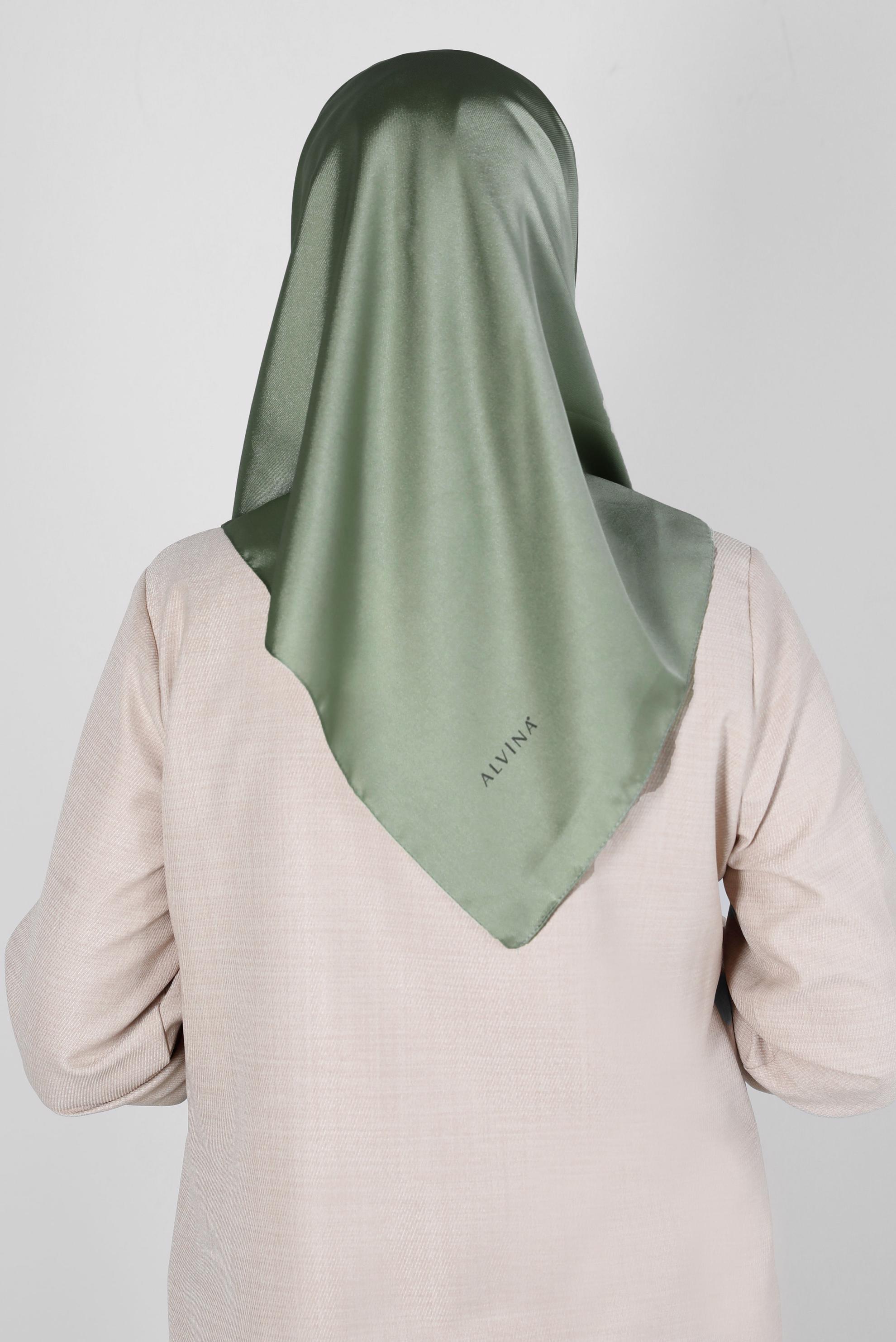 Tesettür giyim HAKİ ALVİNA DÜZ EŞARP 8220