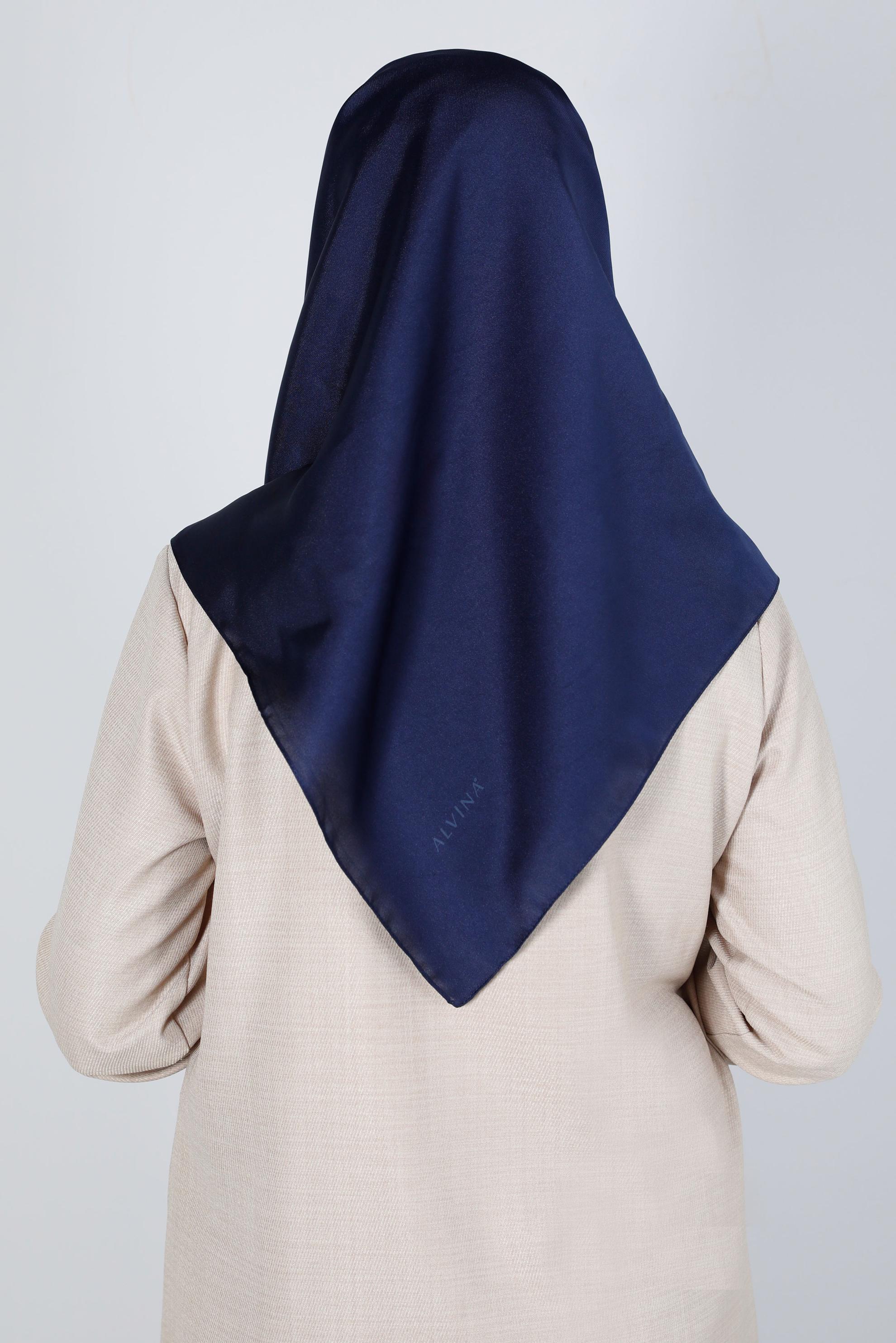 Tesettür giyim LACİVERT ALVİNA DÜZ EŞARP 8220