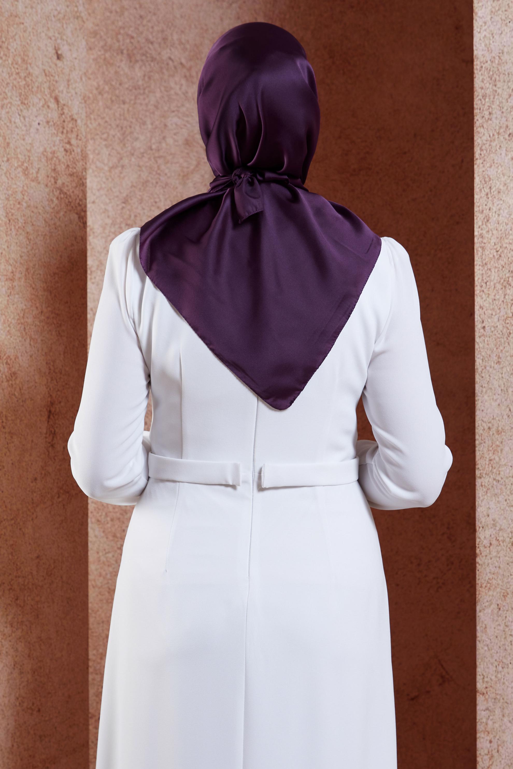 Tesettür giyim MÜRDÜM ALVİNA DÜZ EŞARP 8220