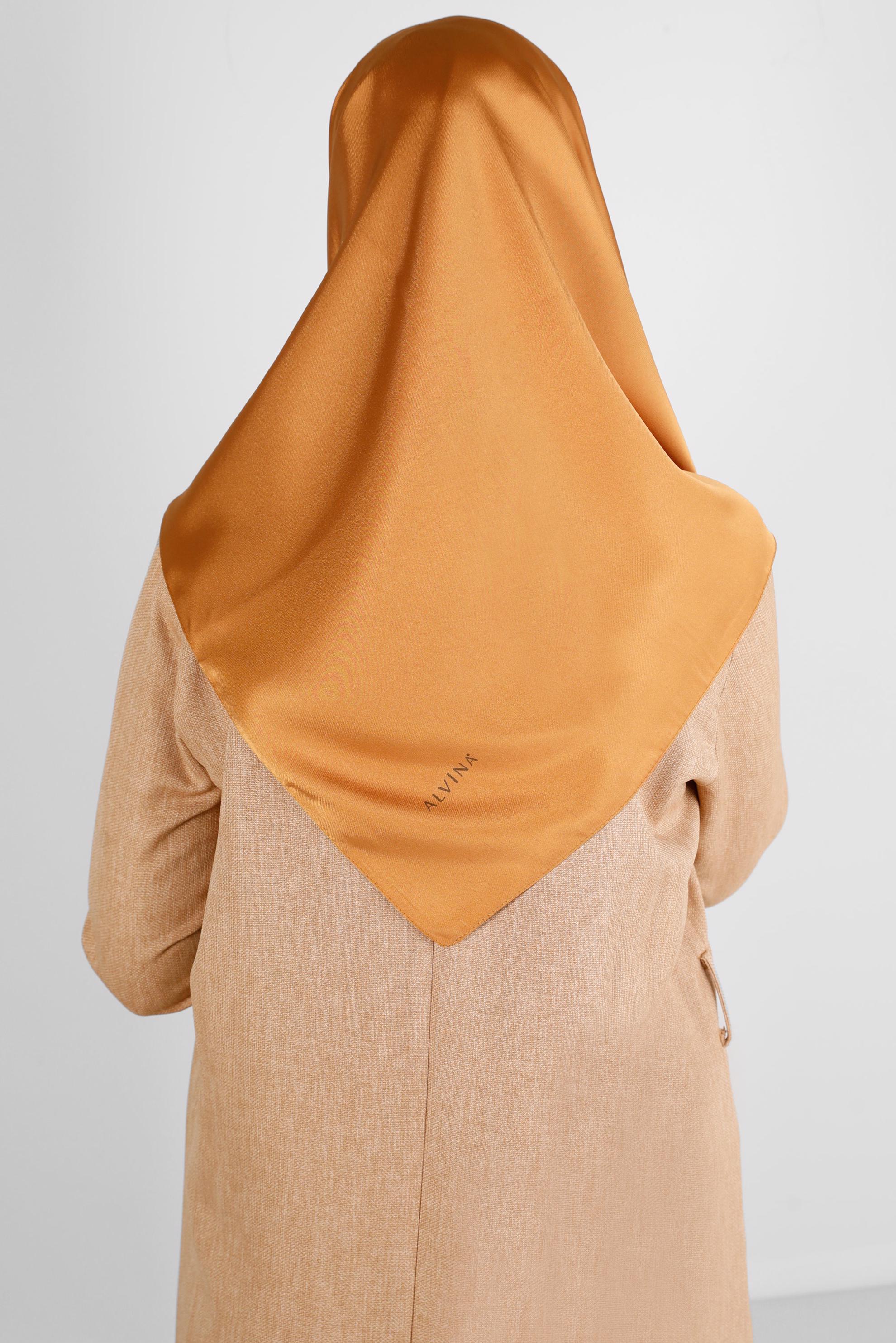 Tesettür giyim TABA ALVİNA DÜZ EŞARP 8220