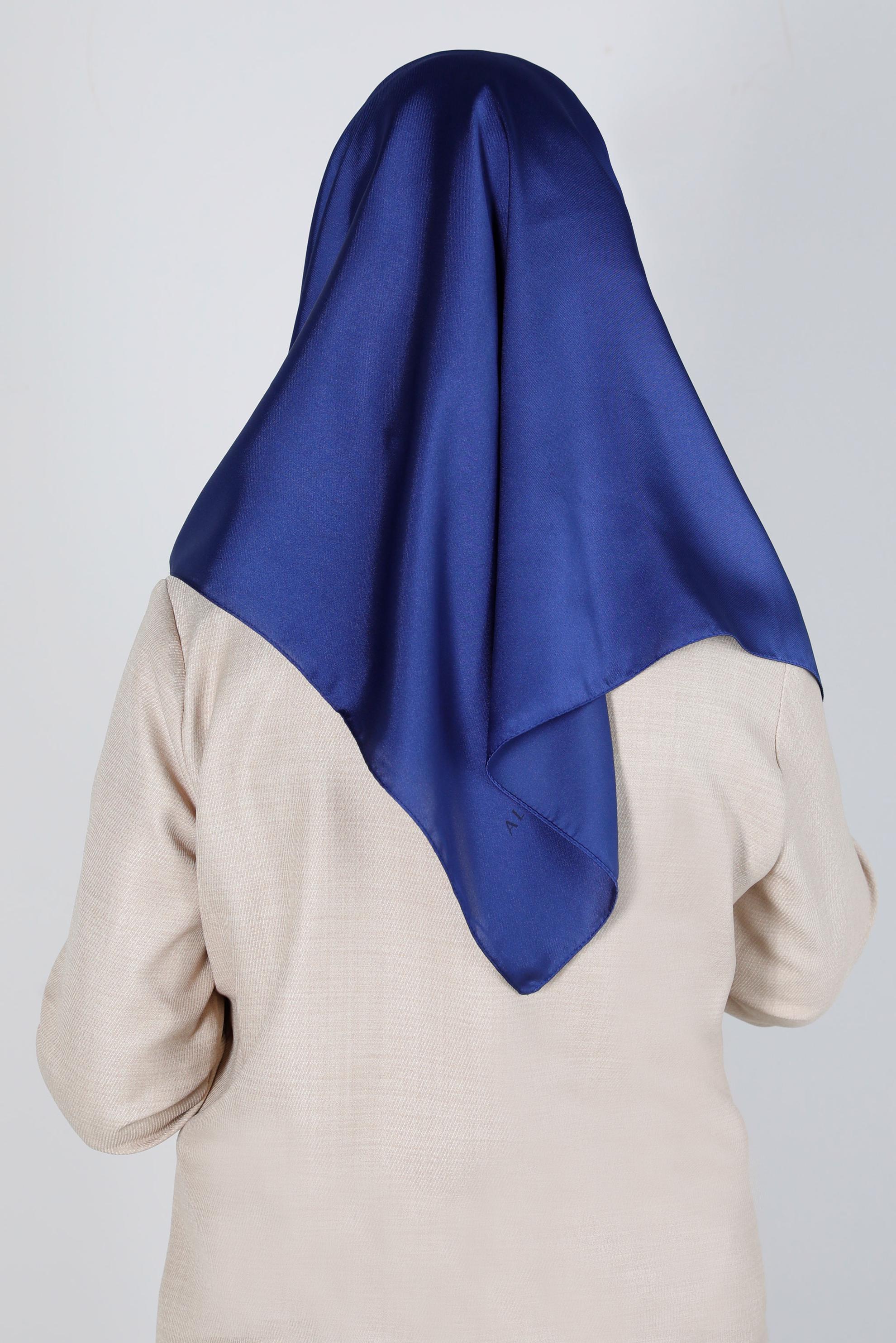 Tesettür giyim LACİVERT ALVİNA DÜZ EŞARP 8220