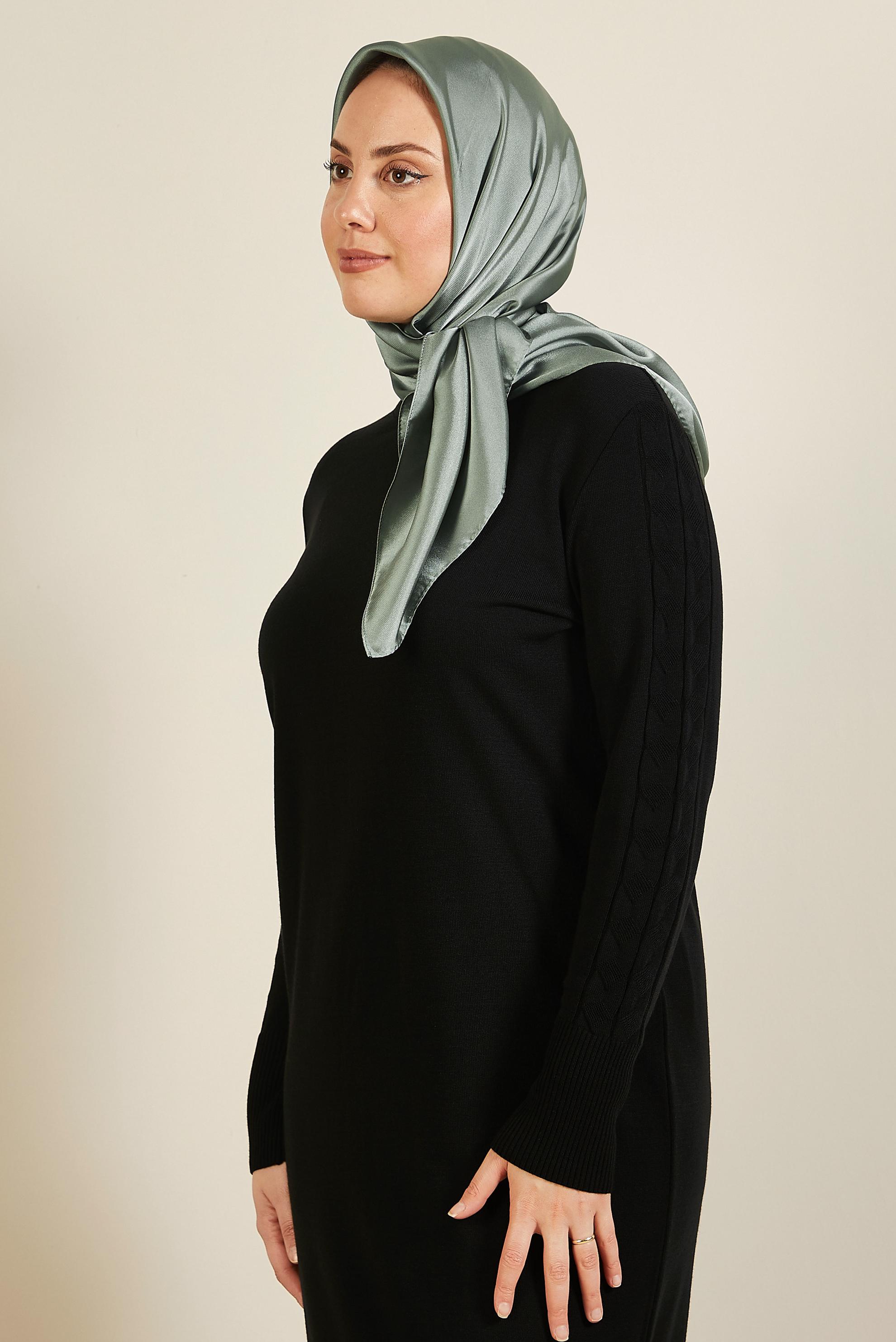 Vêtements hijab VERT ÉCHARPE DROITE ALVINA 8220