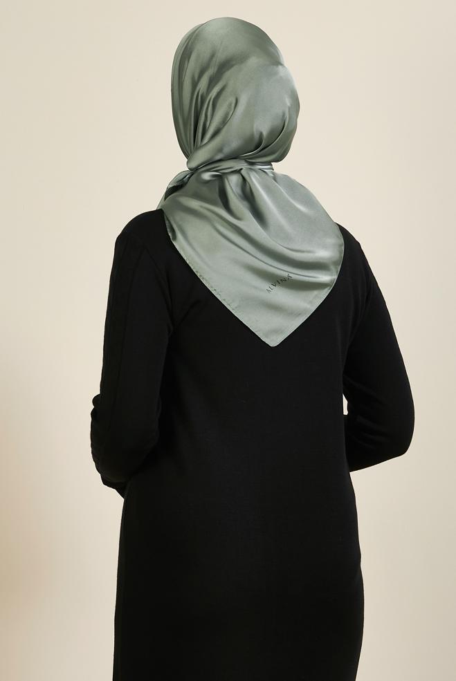 Vêtements hijab VERT ÉCHARPE DROITE ALVINA 8220 - ALVİNA
