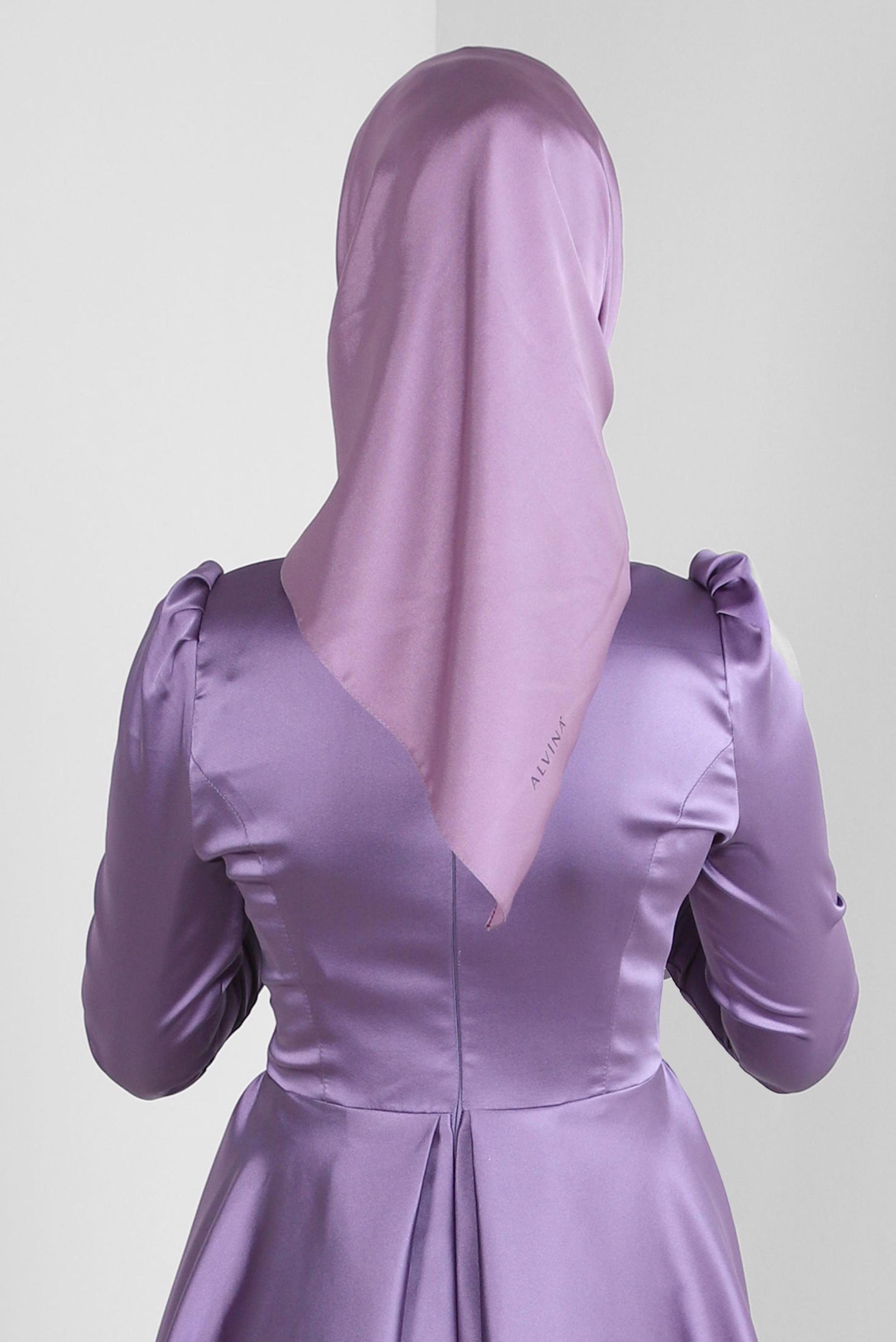 Tesettür giyim MOR ALVİNA DÜZ EŞARP 8220