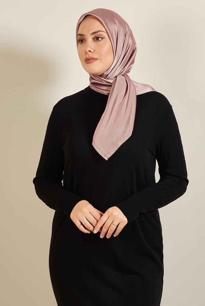 Vêtements hijab ROSE ÉCHARPE DROITE ALVINA 8220 - ALVİNA