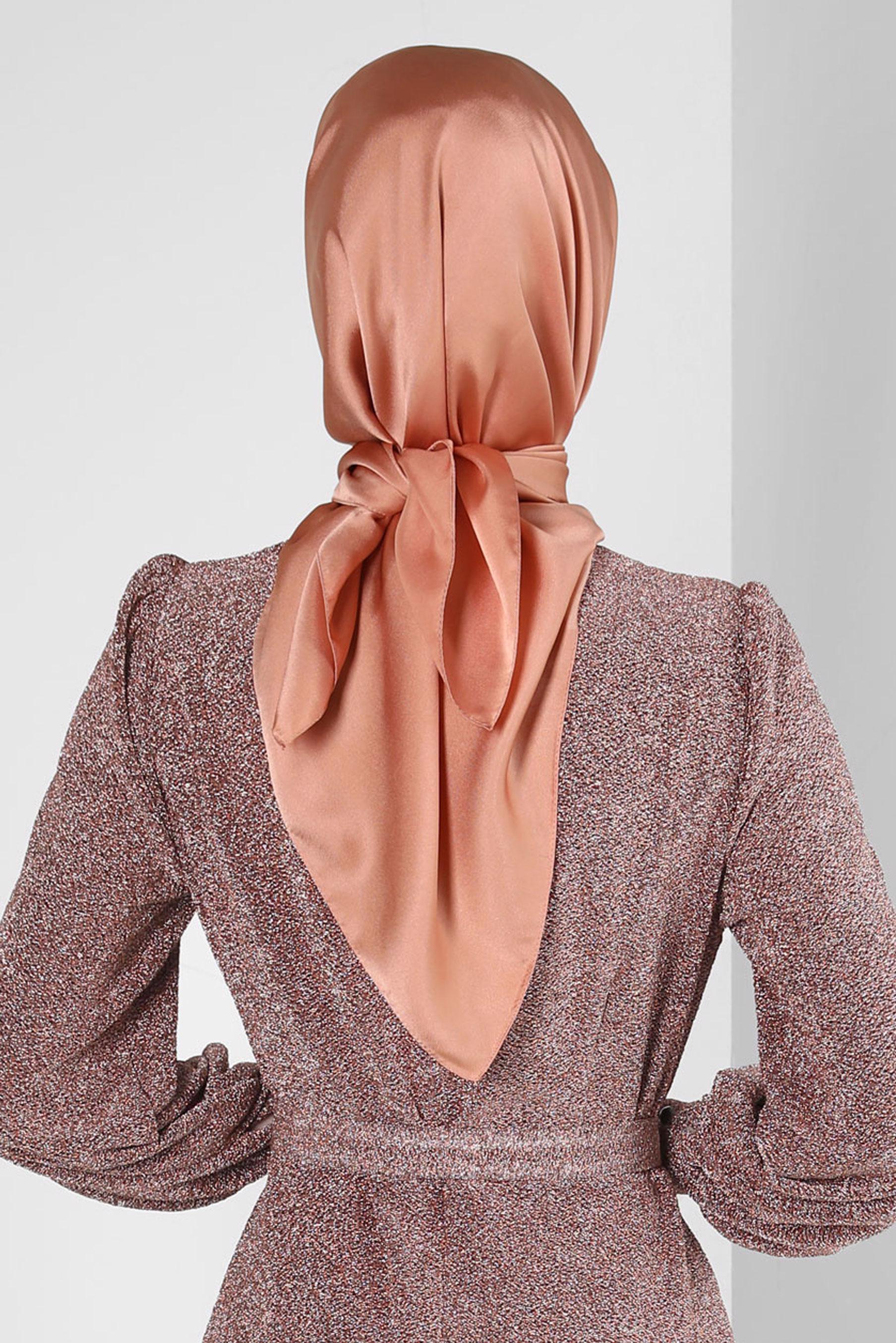 Tesettür giyim PUDRA ALVİNA DÜZ EŞARP 8220